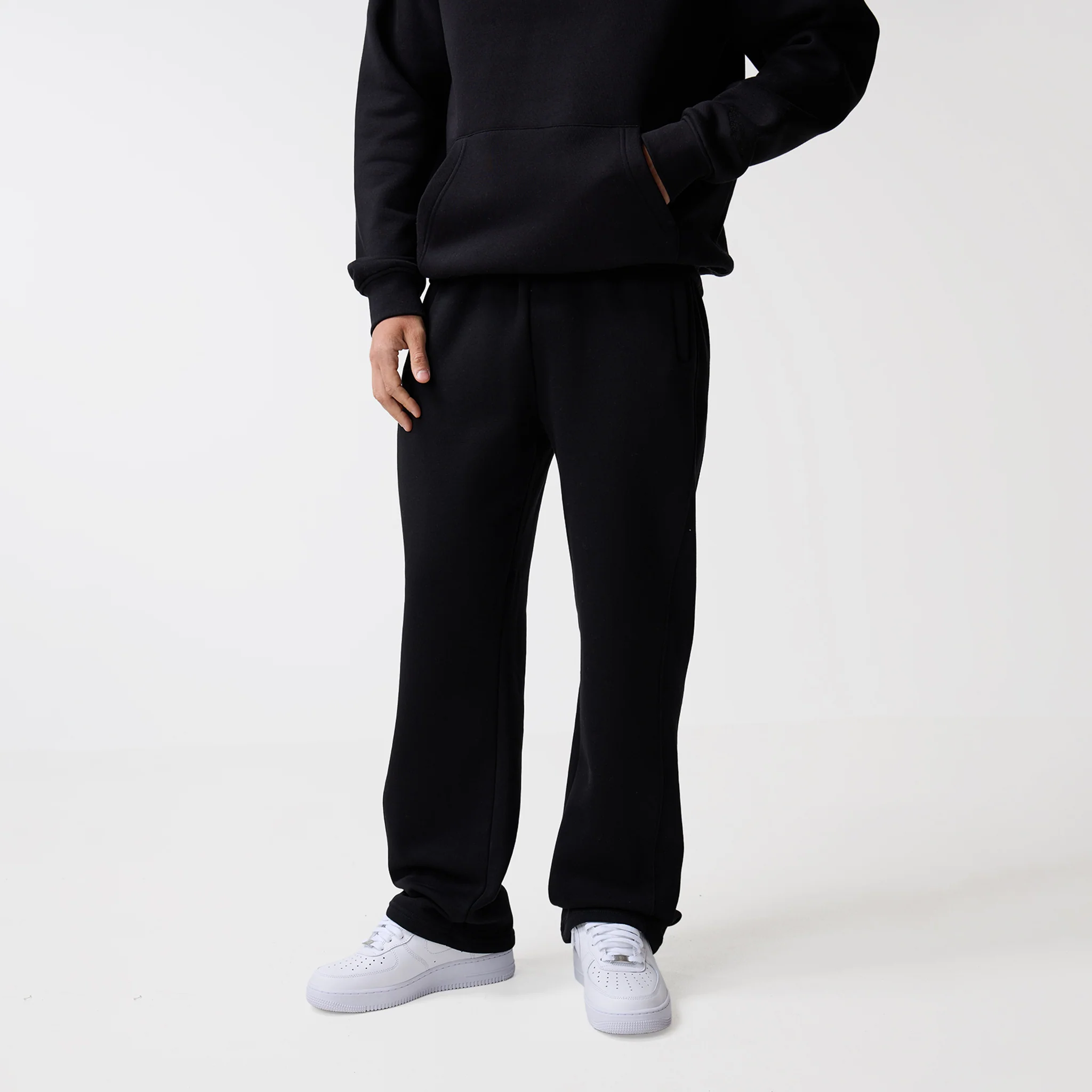 Open Hem Tracksuit | Black - Image 5