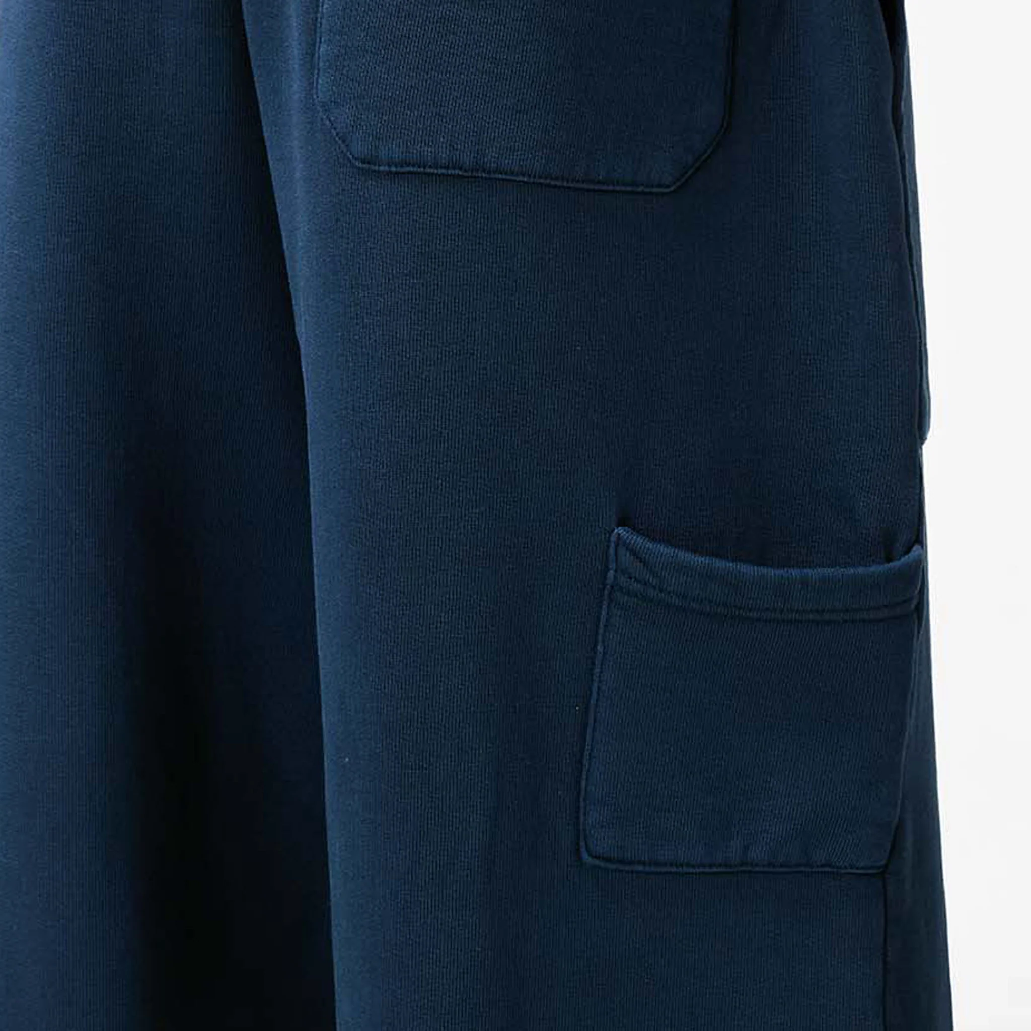 Oval Appliqué Open Hem Jogger | Washed Navy - Image 8