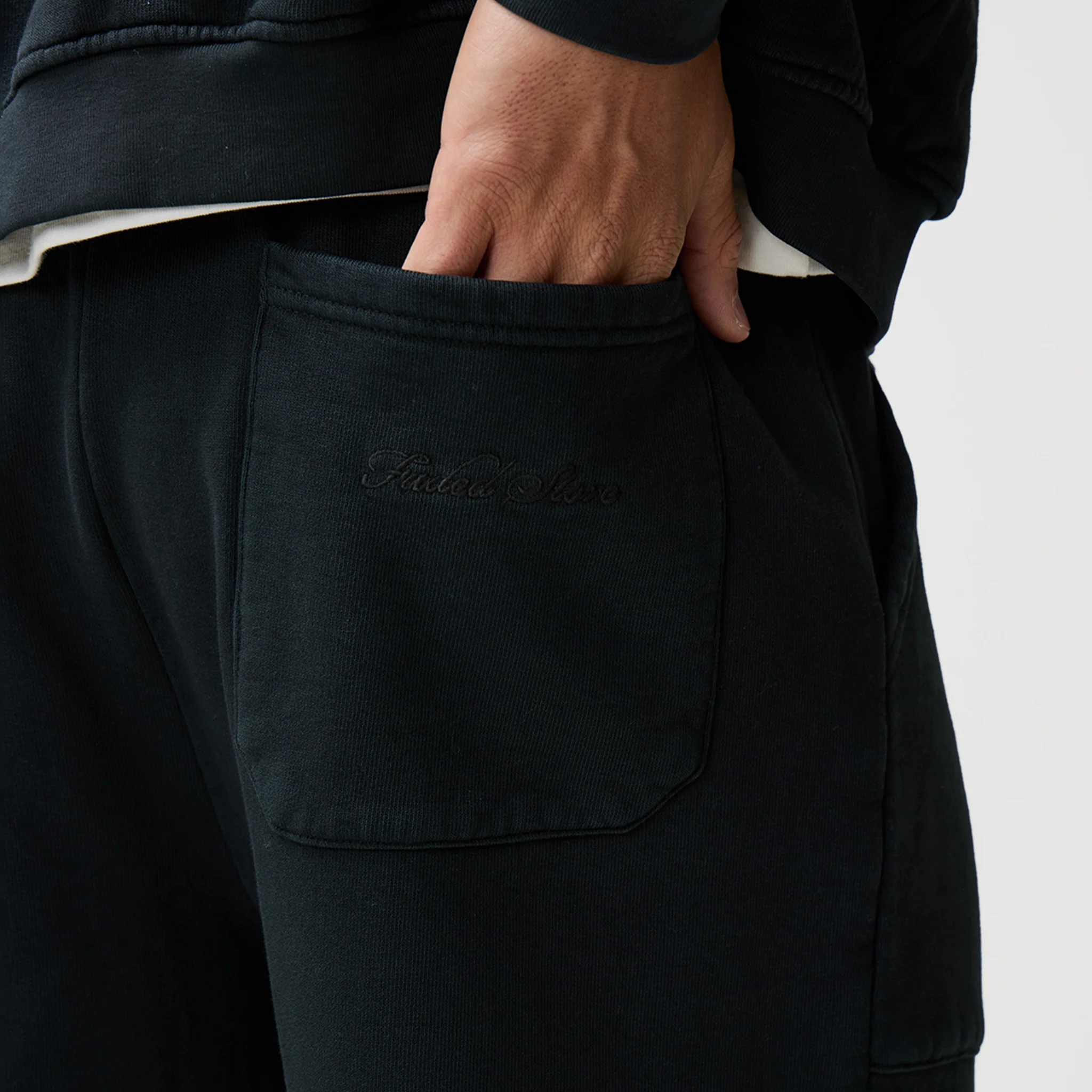 Oval Appliqué Tracksuit | Washed Black - Image 8