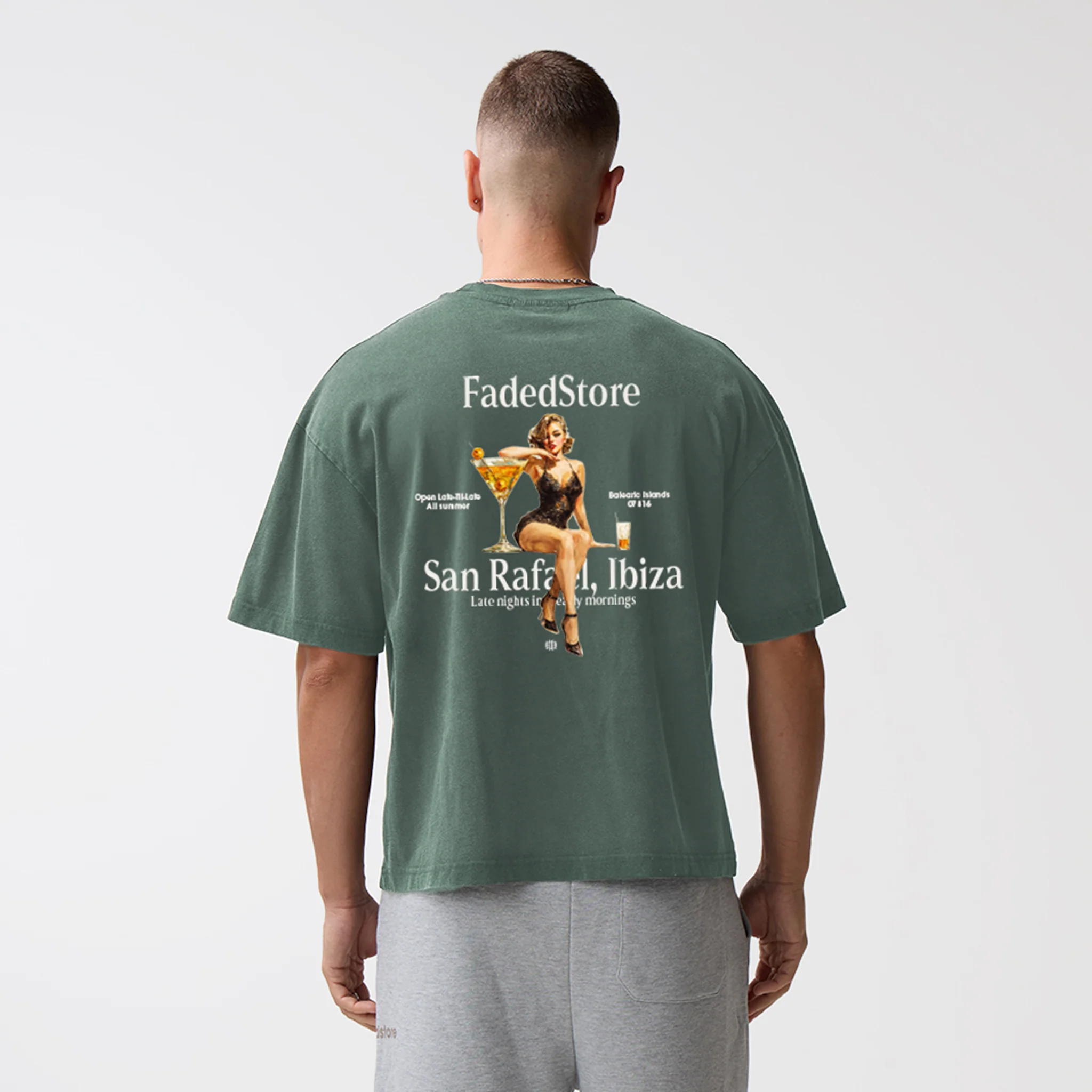 Pin Up T-Shirt | Washed Teal - Image 5