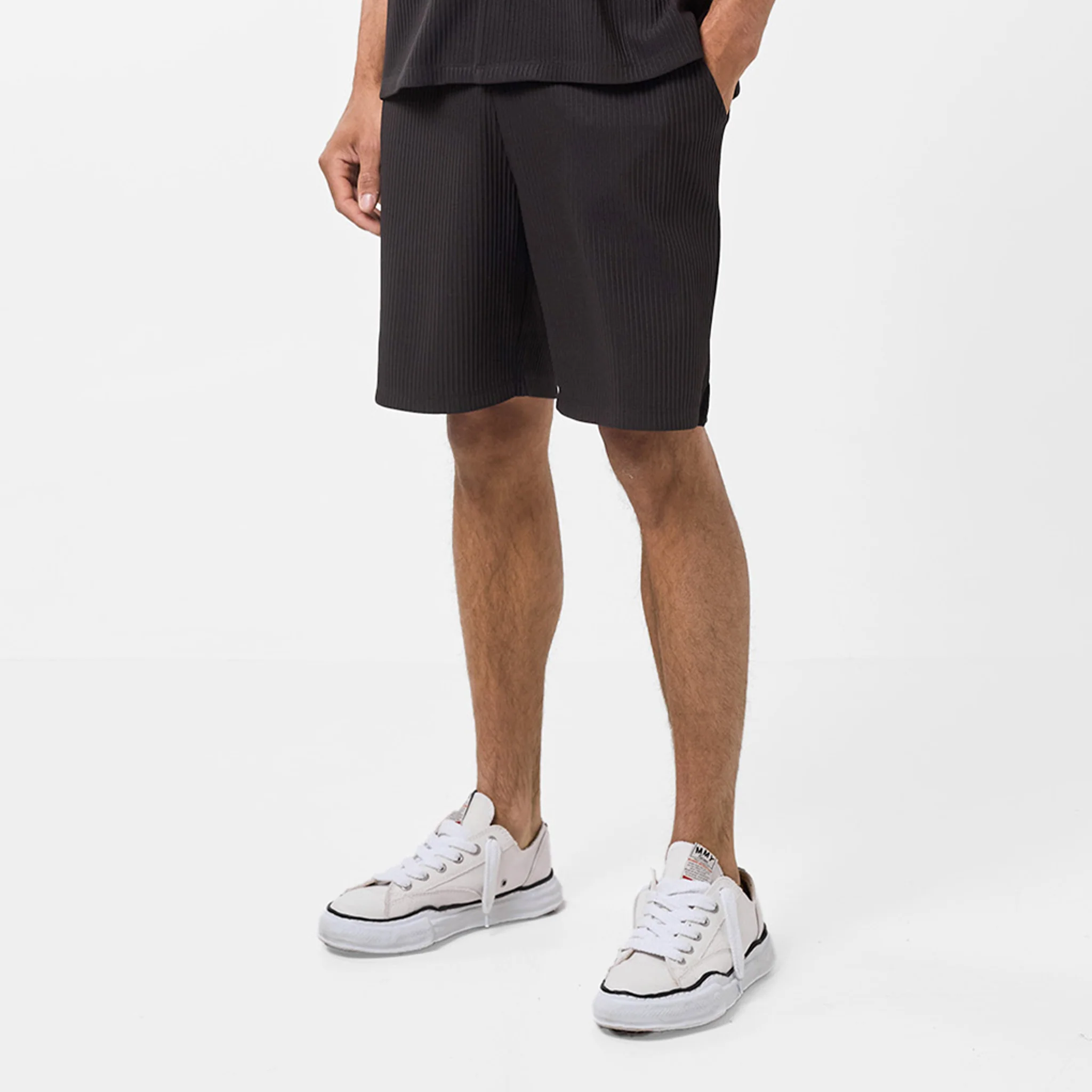 Pleated Shirt Twinset | Black - Image 10