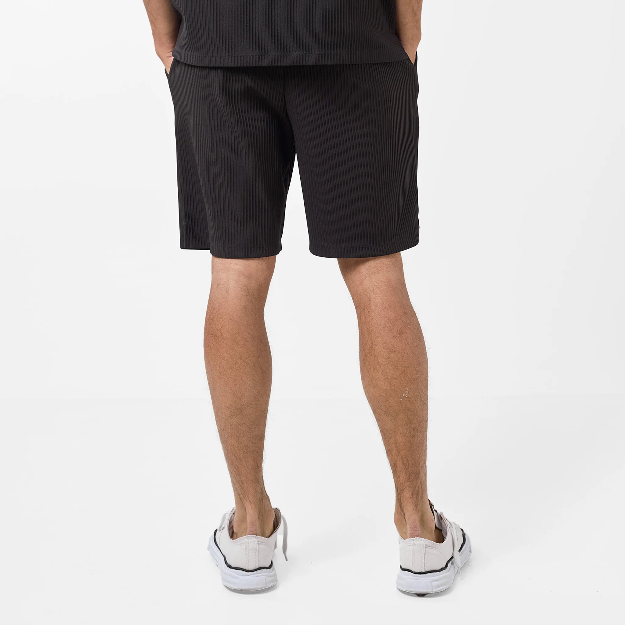 Pleated Shirt Twinset | Black - Image 12
