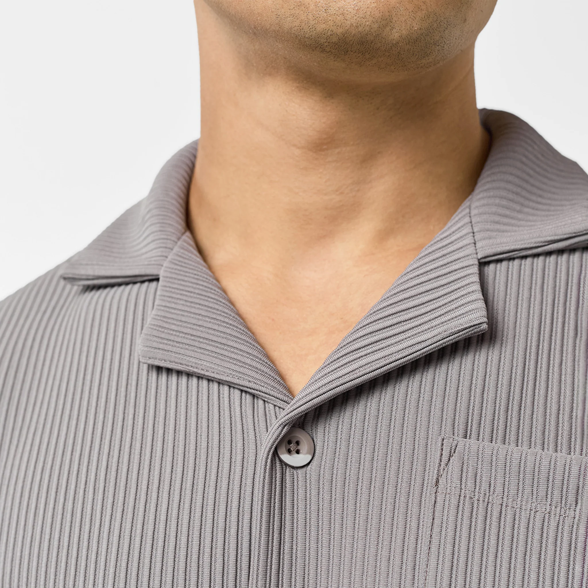 Pleated Shirt Twinset | Mushroom - Image 4