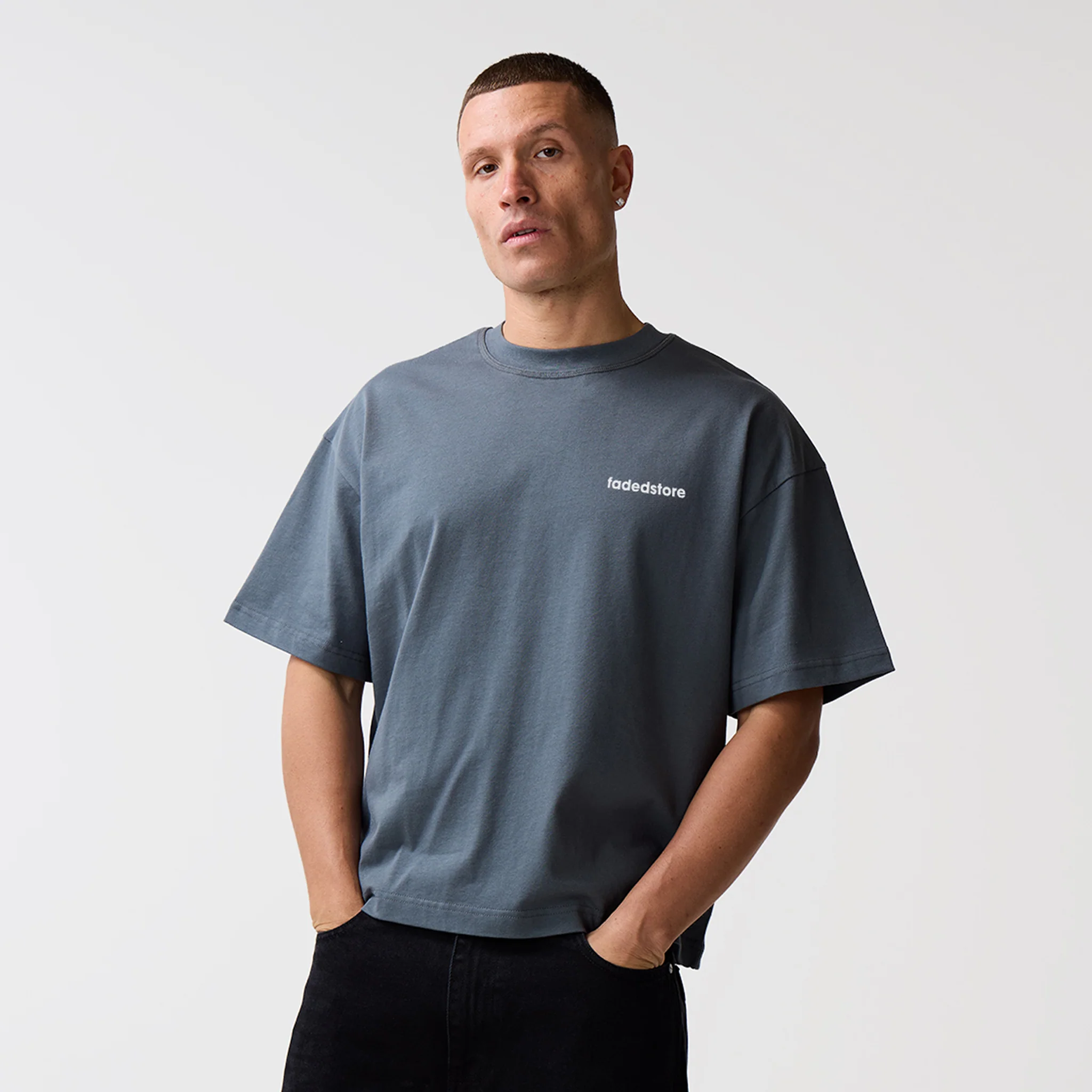 Poolside T-Shirt | Slate Grey - Image 3