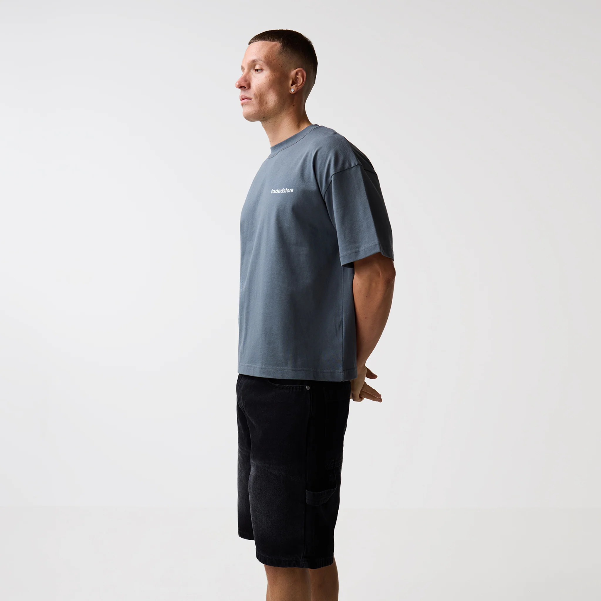 Poolside T-Shirt | Slate Grey - Image 9