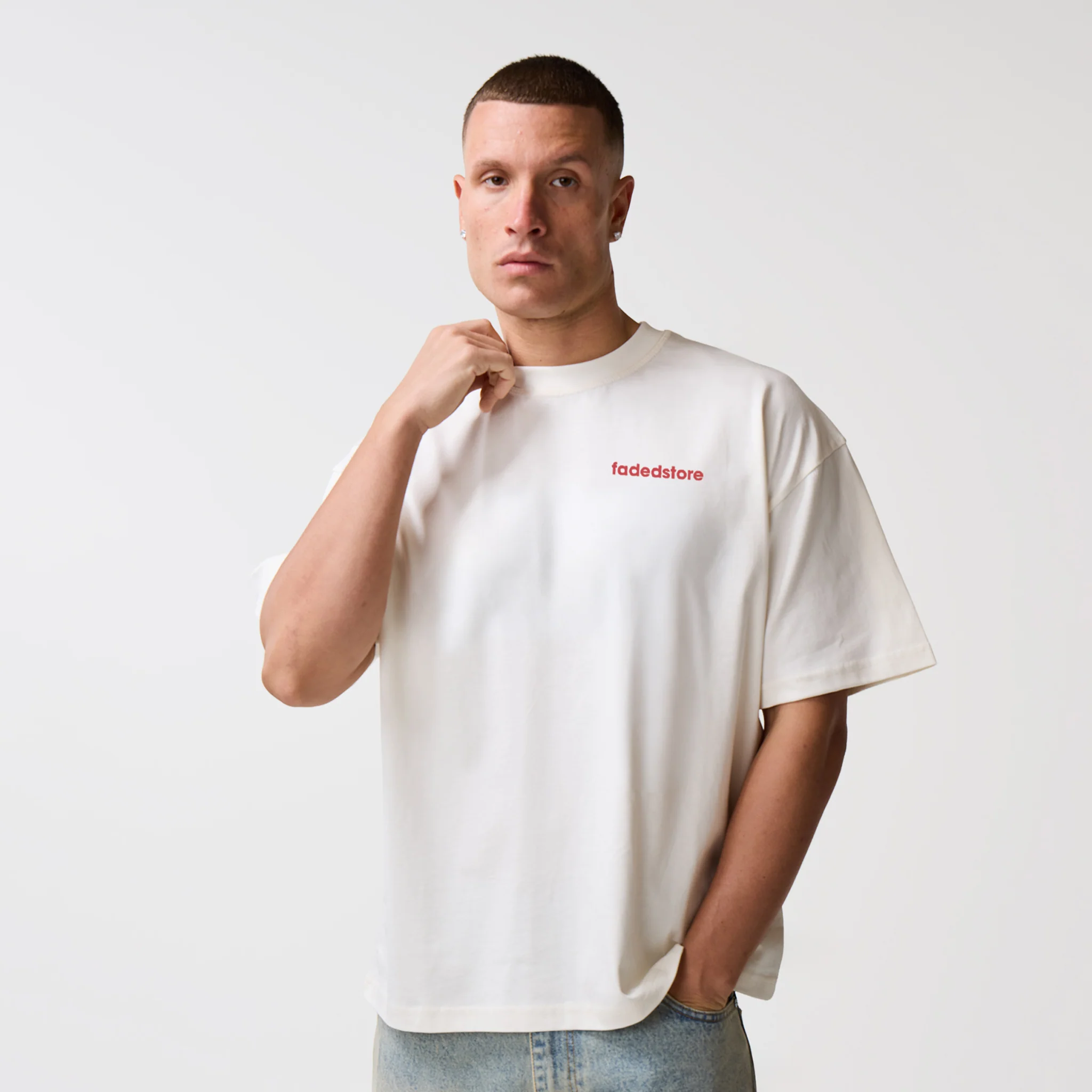 Por Favor T-Shirt | Chalk - Image 7