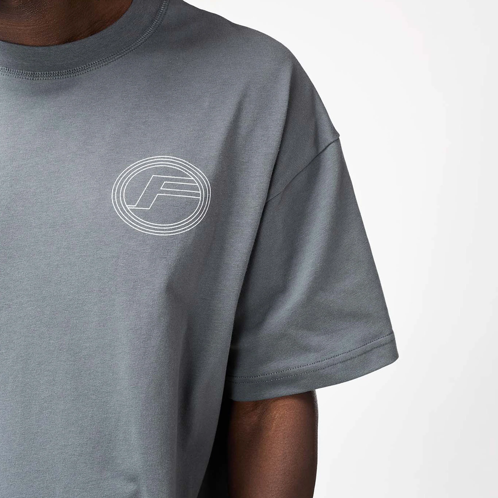 Puff Print Logo T-Shirt | Charcoal Marl - Image 4