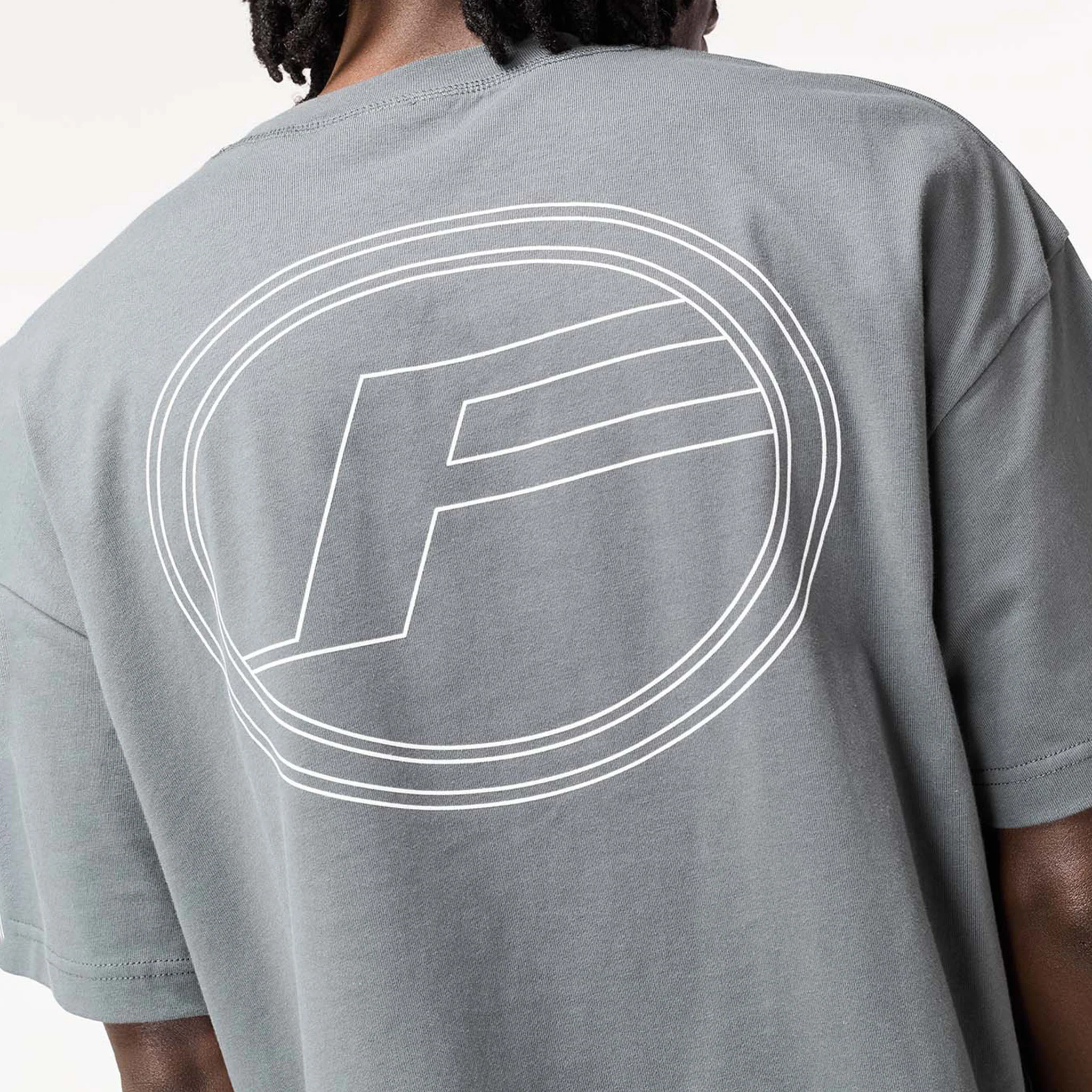 Puff Print Logo T-Shirt | Charcoal Marl - Image 5