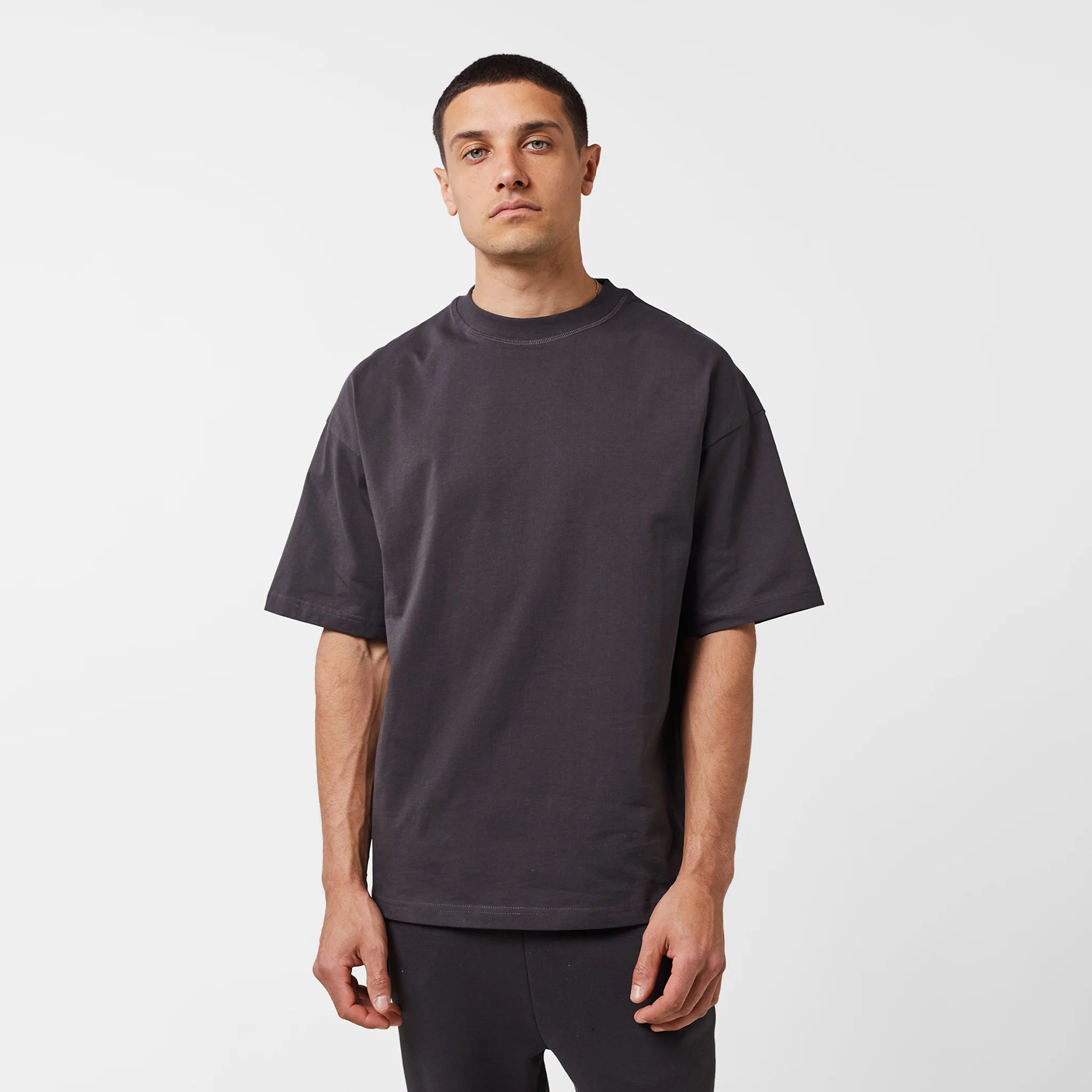 Regular Cotton T-Shirt | Dark Grey - Image 3