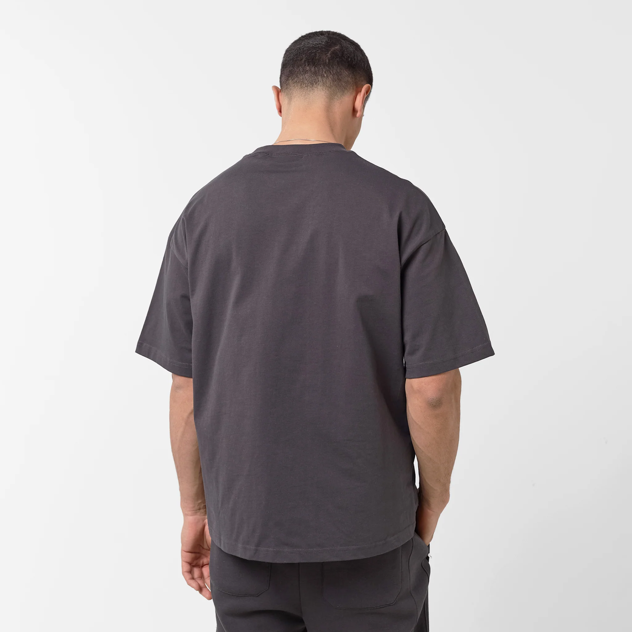 Regular Cotton T-Shirt | Dark Grey - Image 6