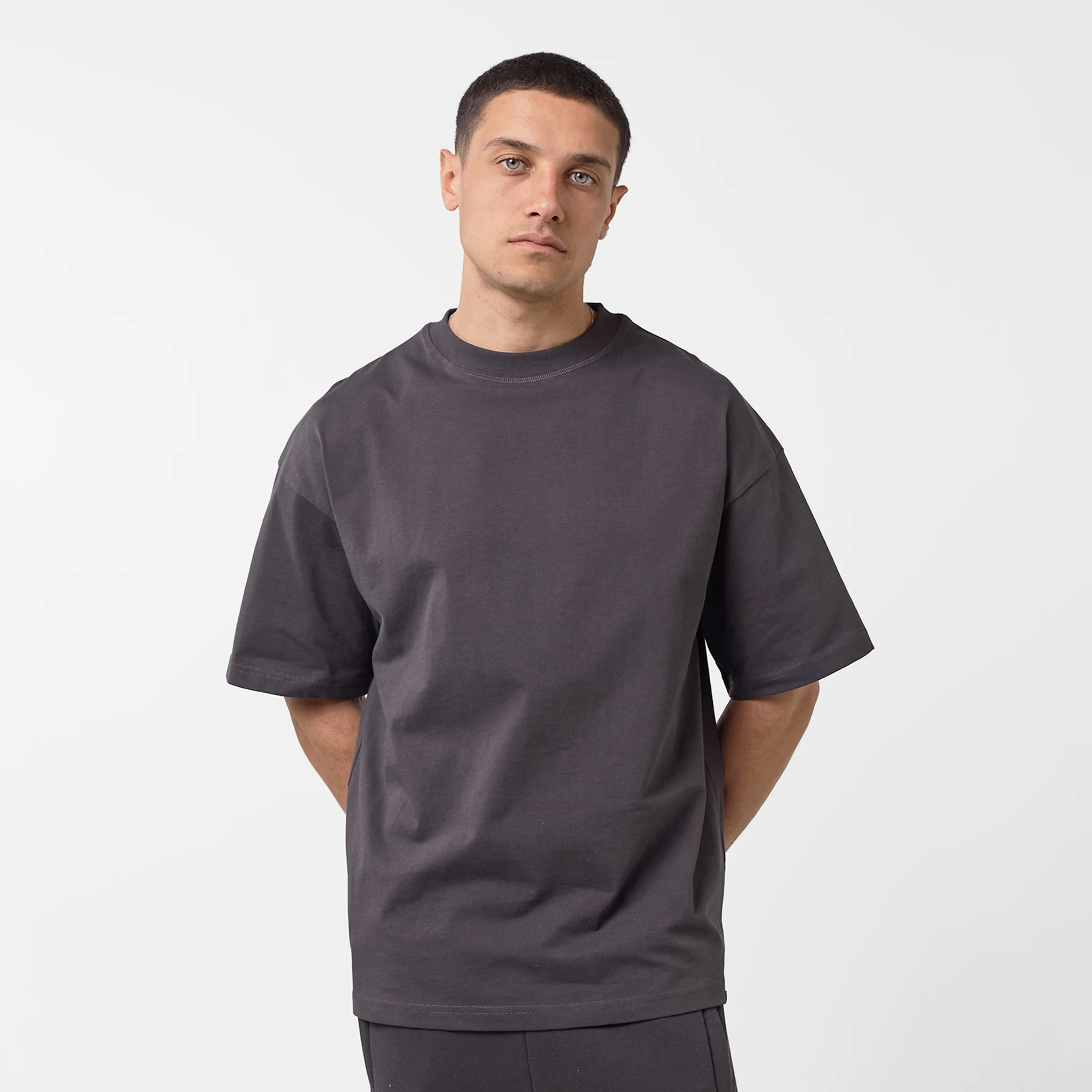 Regular Cotton T-Shirt | Dark Grey - Image 7