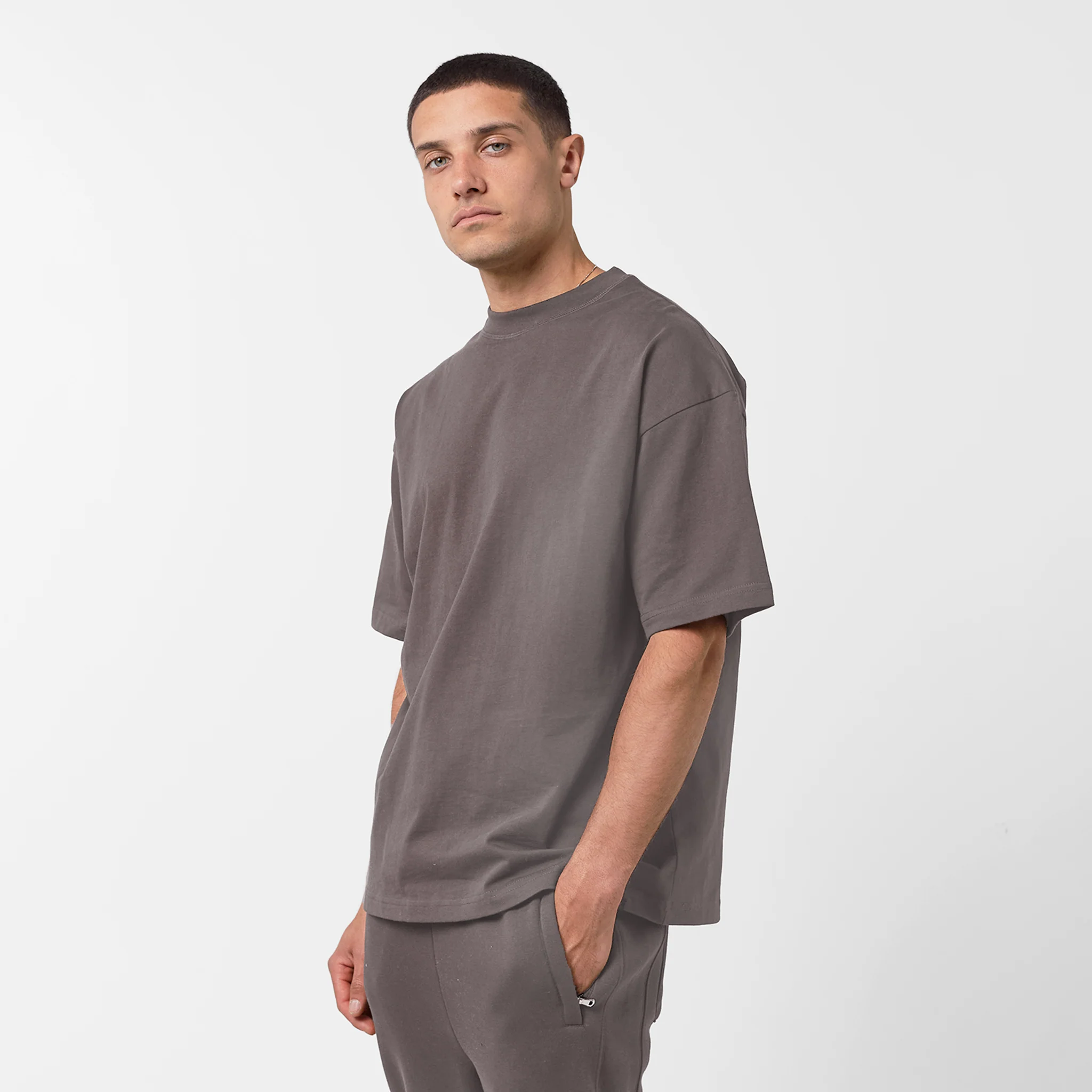 Regular Cotton T-Shirt | Walnut Brown - Image 5