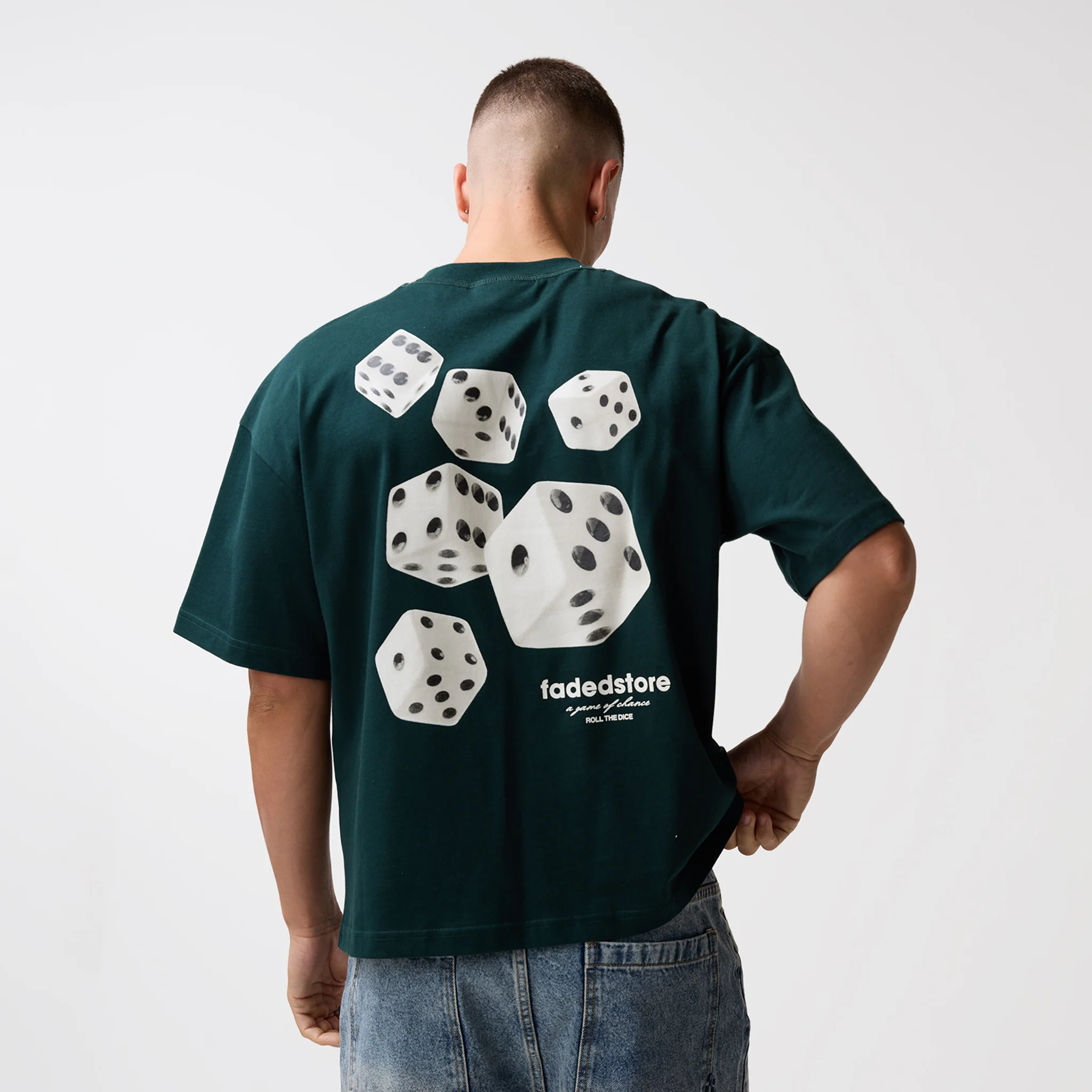 Rolling Dice T-Shirt | Forest Green - Image 3