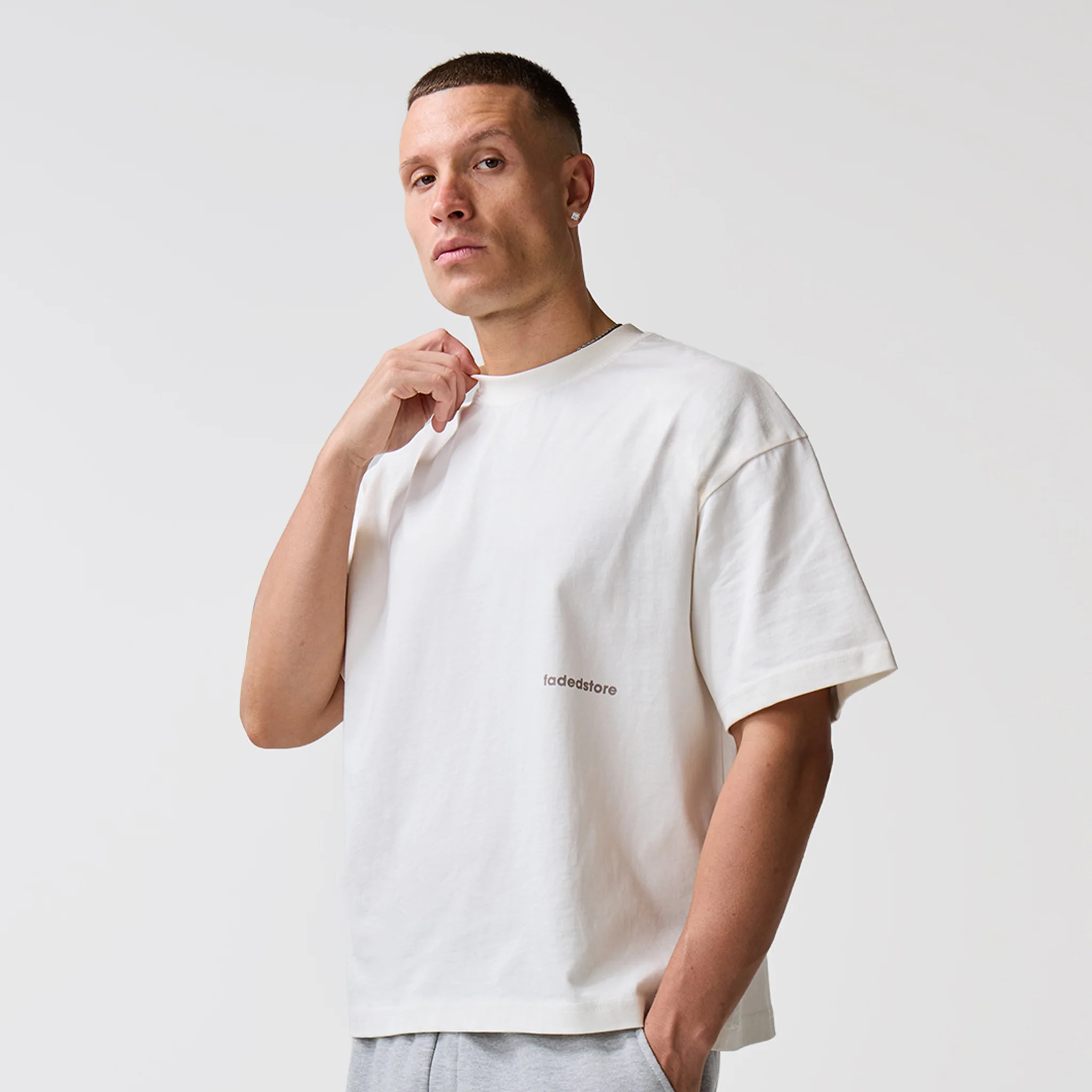 Space For Clarity T-Shirt | Chalk - Image 3