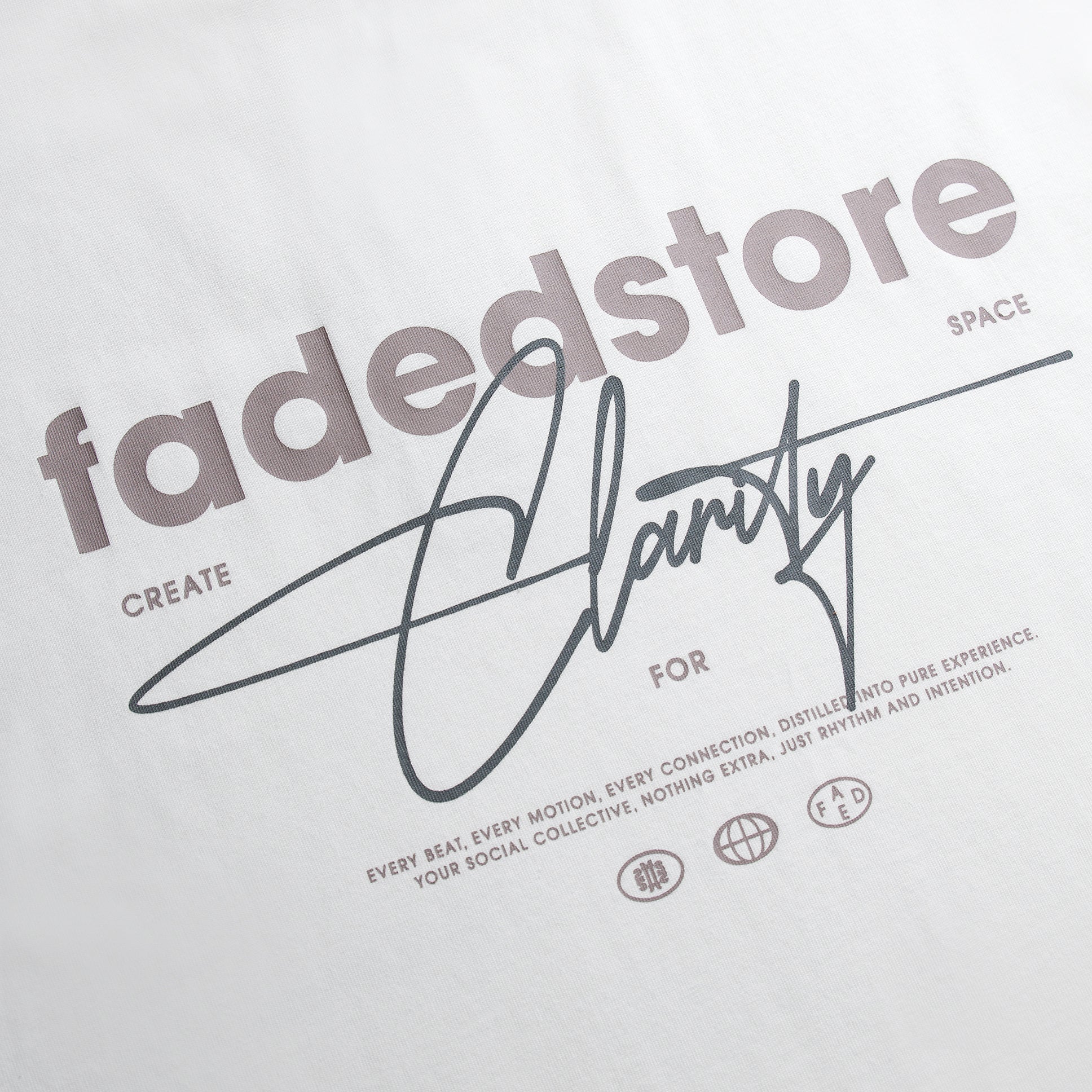 Space For Clarity T-Shirt | Chalk - Image 4