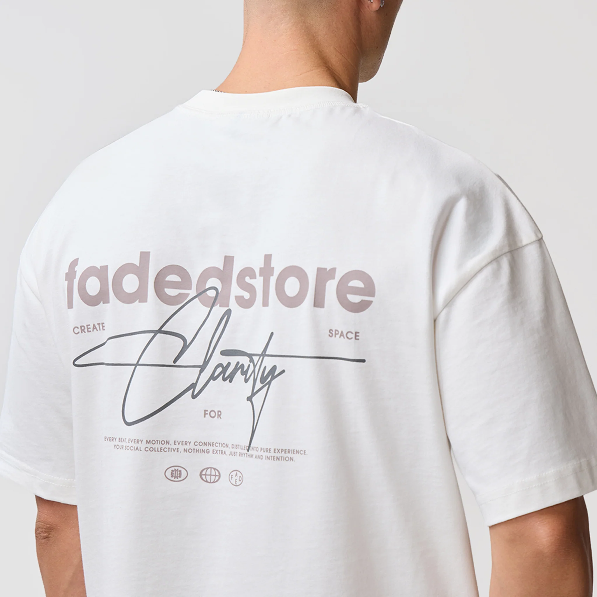 Space For Clarity T-Shirt | Chalk - Image 5