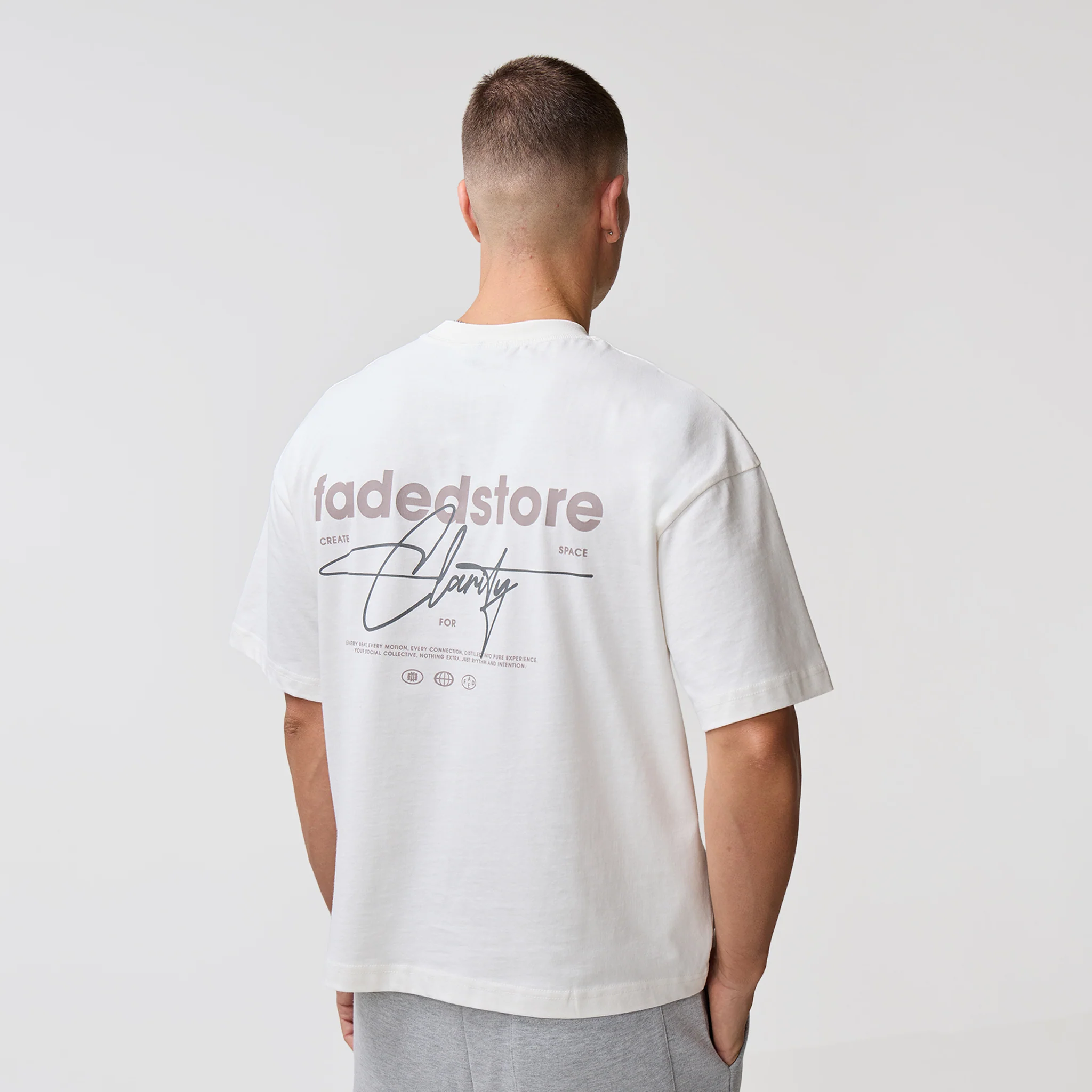Space For Clarity T-Shirt | Chalk - Image 6