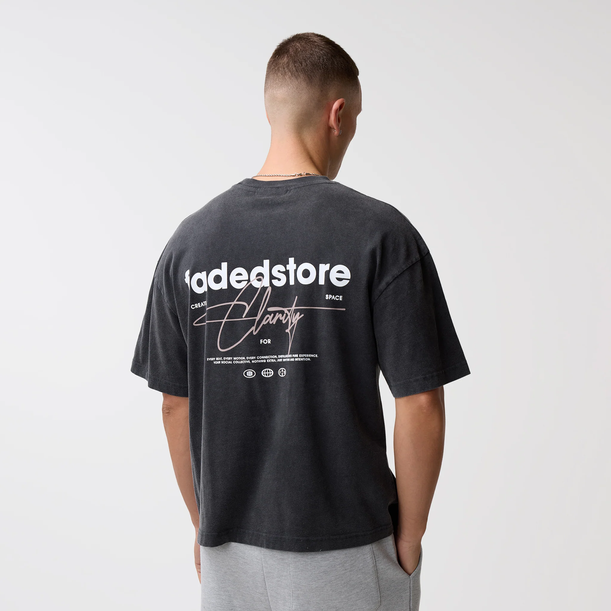 Space For Clarity T-Shirt | Washed Black - Image 3