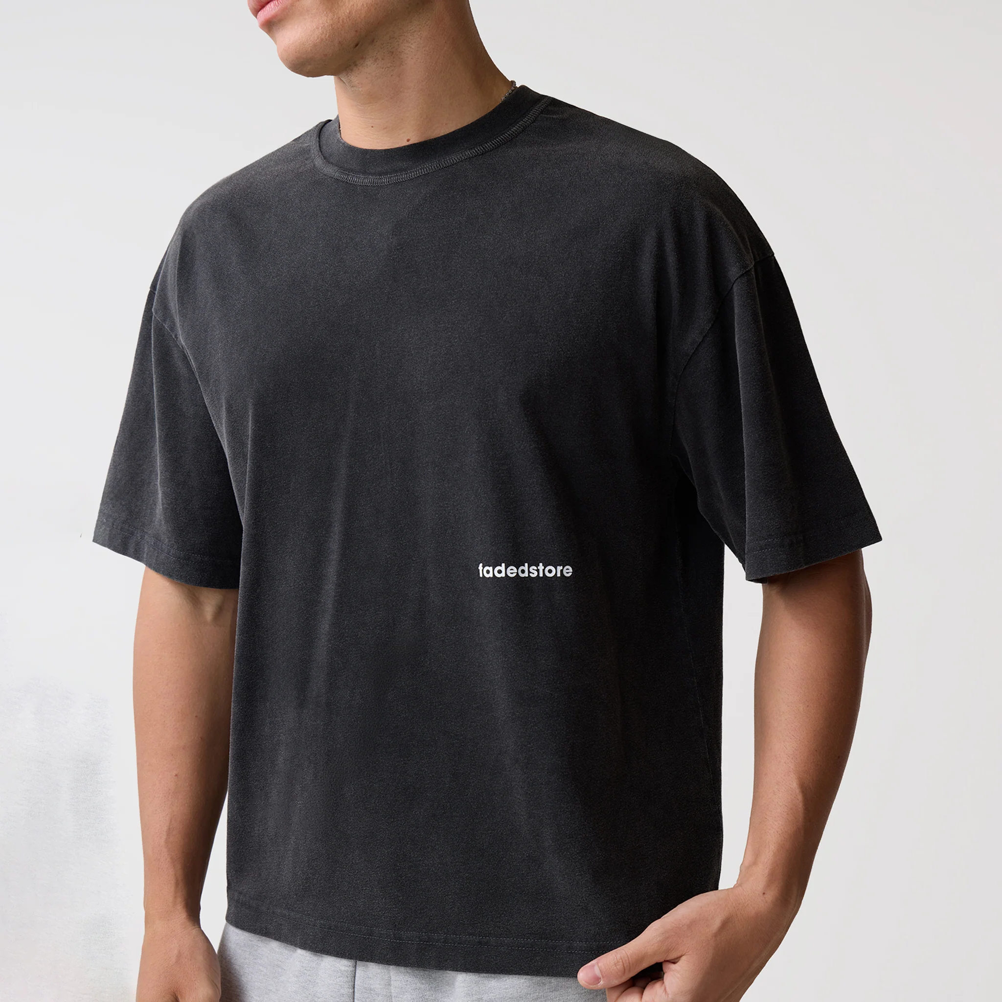 Space For Clarity T-Shirt | Washed Black - Image 6