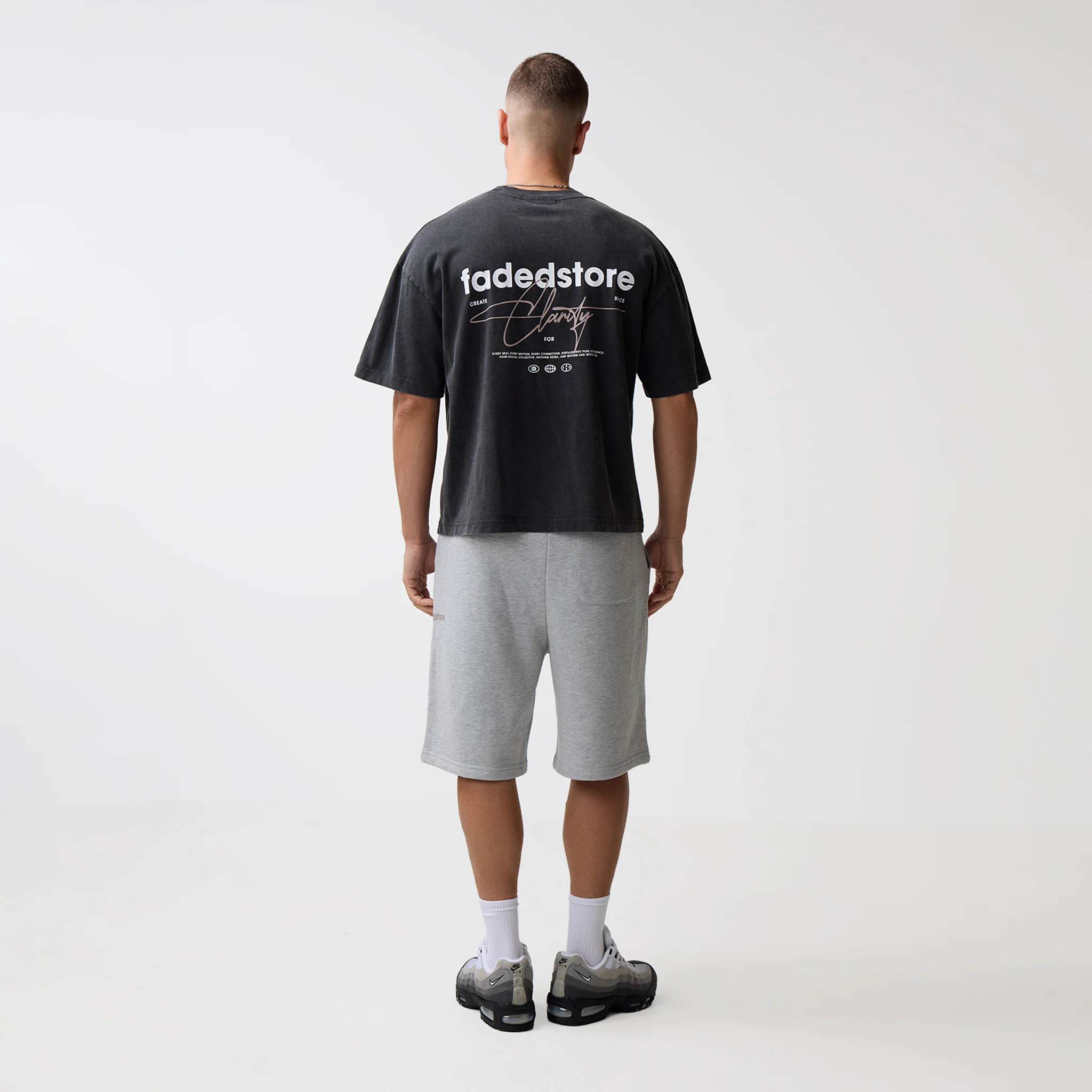 Space For Clarity T-Shirt | Washed Black - Image 7