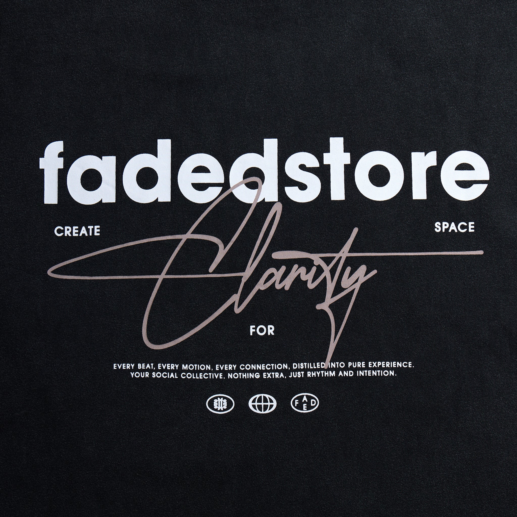 Space For Clarity T-Shirt | Washed Black - Image 8