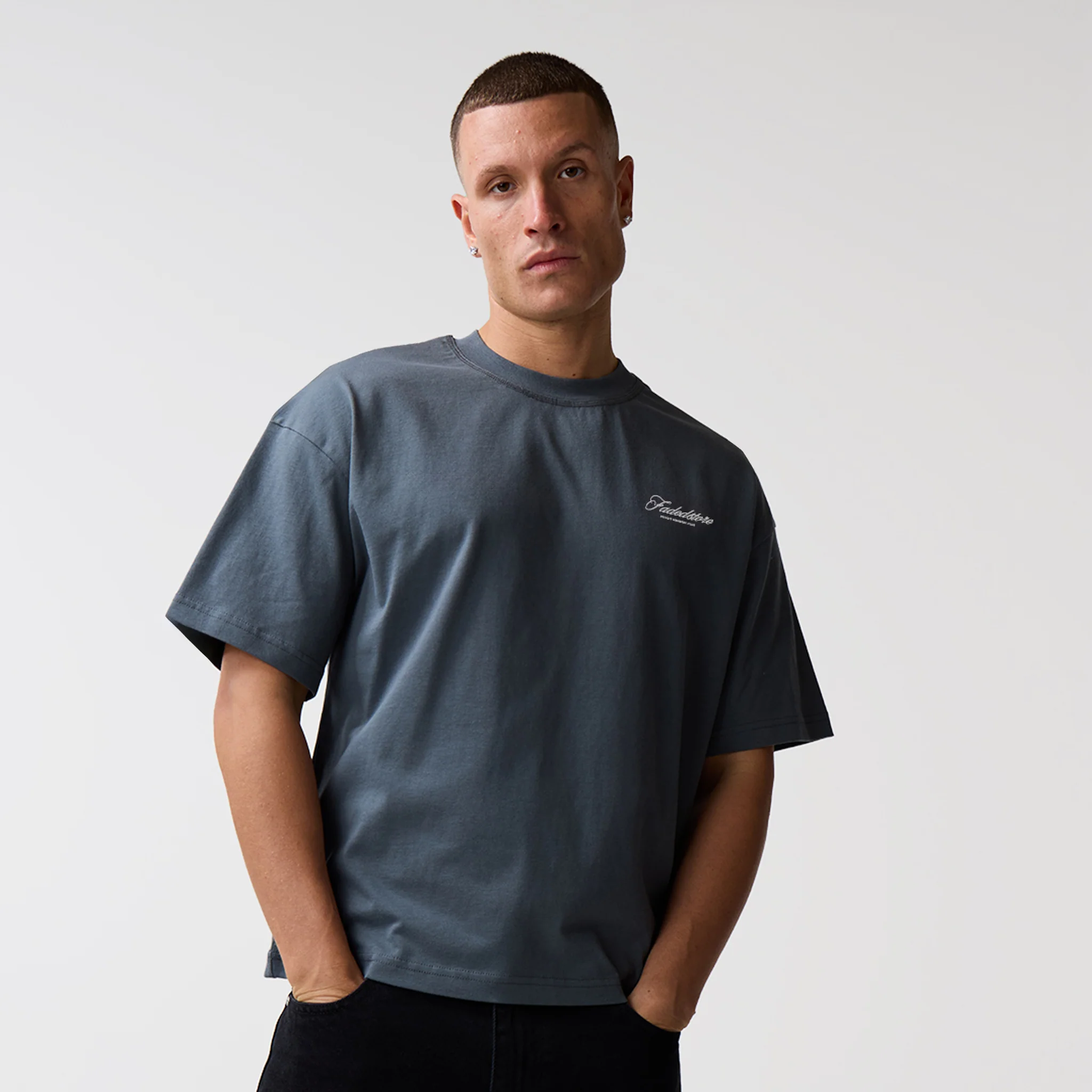 Spillage T-Shirt | Slate Grey - Image 3