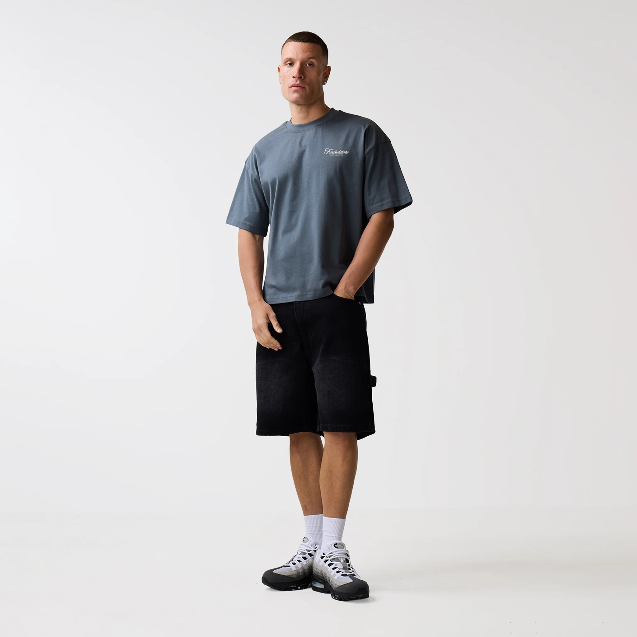 Spillage T-Shirt | Slate Grey - Image 5