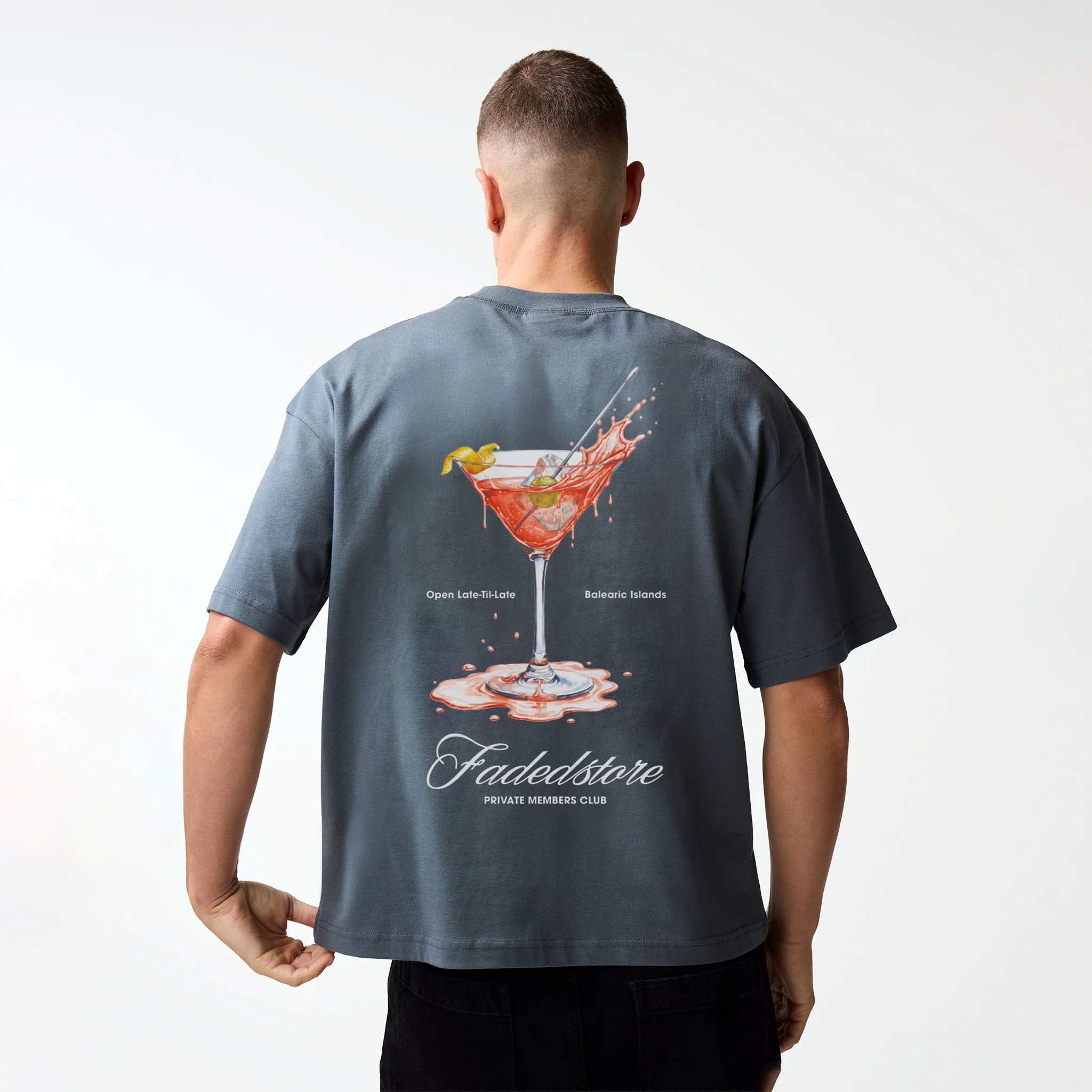 Spillage T-Shirt | Slate Grey - Image 6
