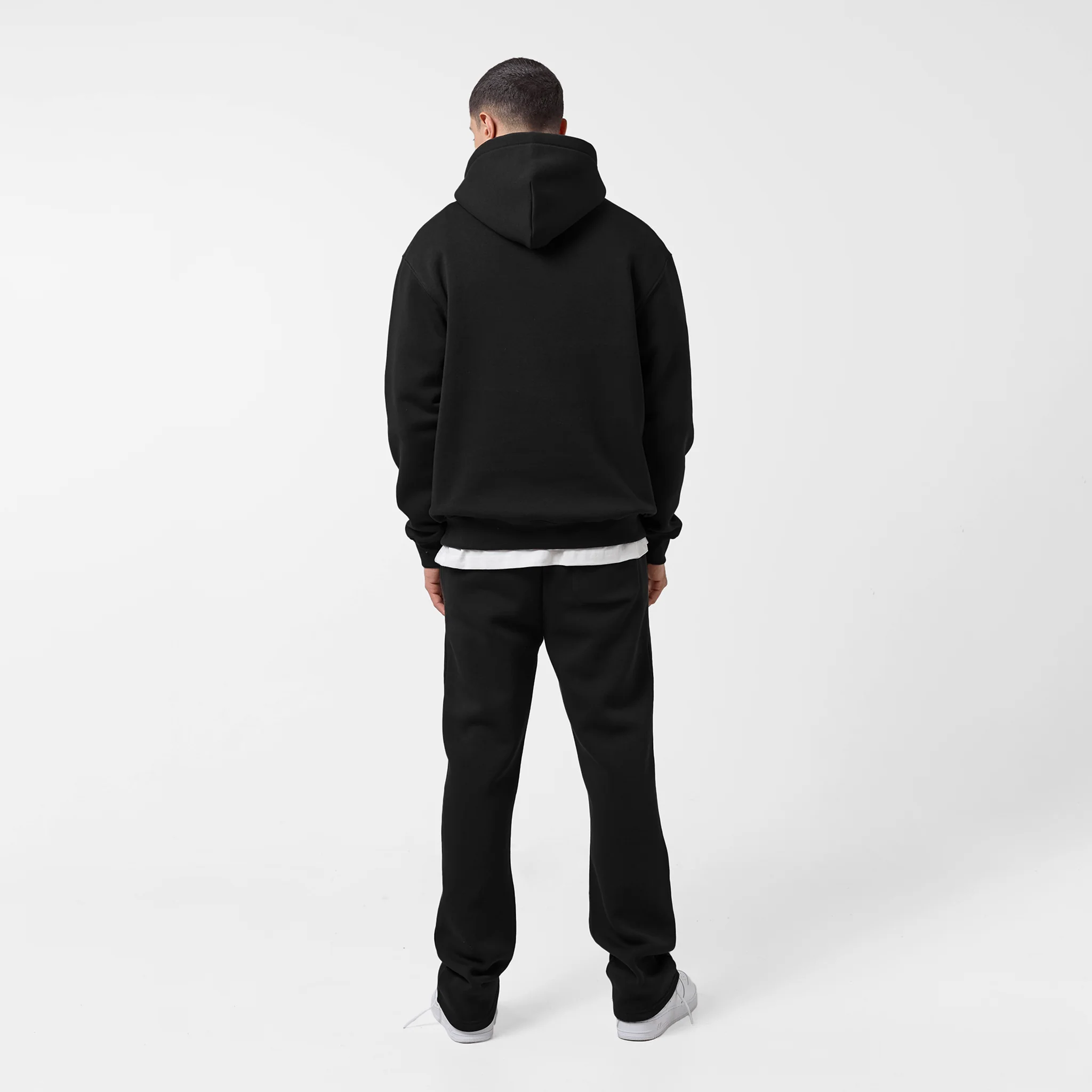 Star Icon Open Hem Jogger | Black - Image 5