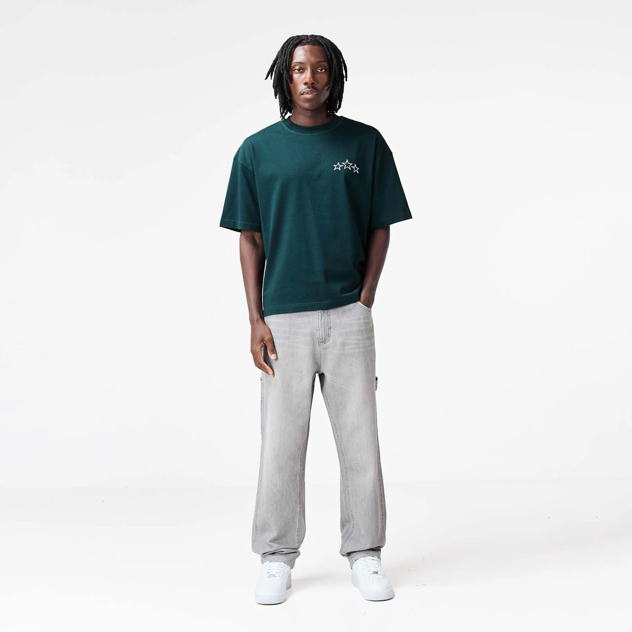 Stars T-Shirt | Forest Green - Image 11