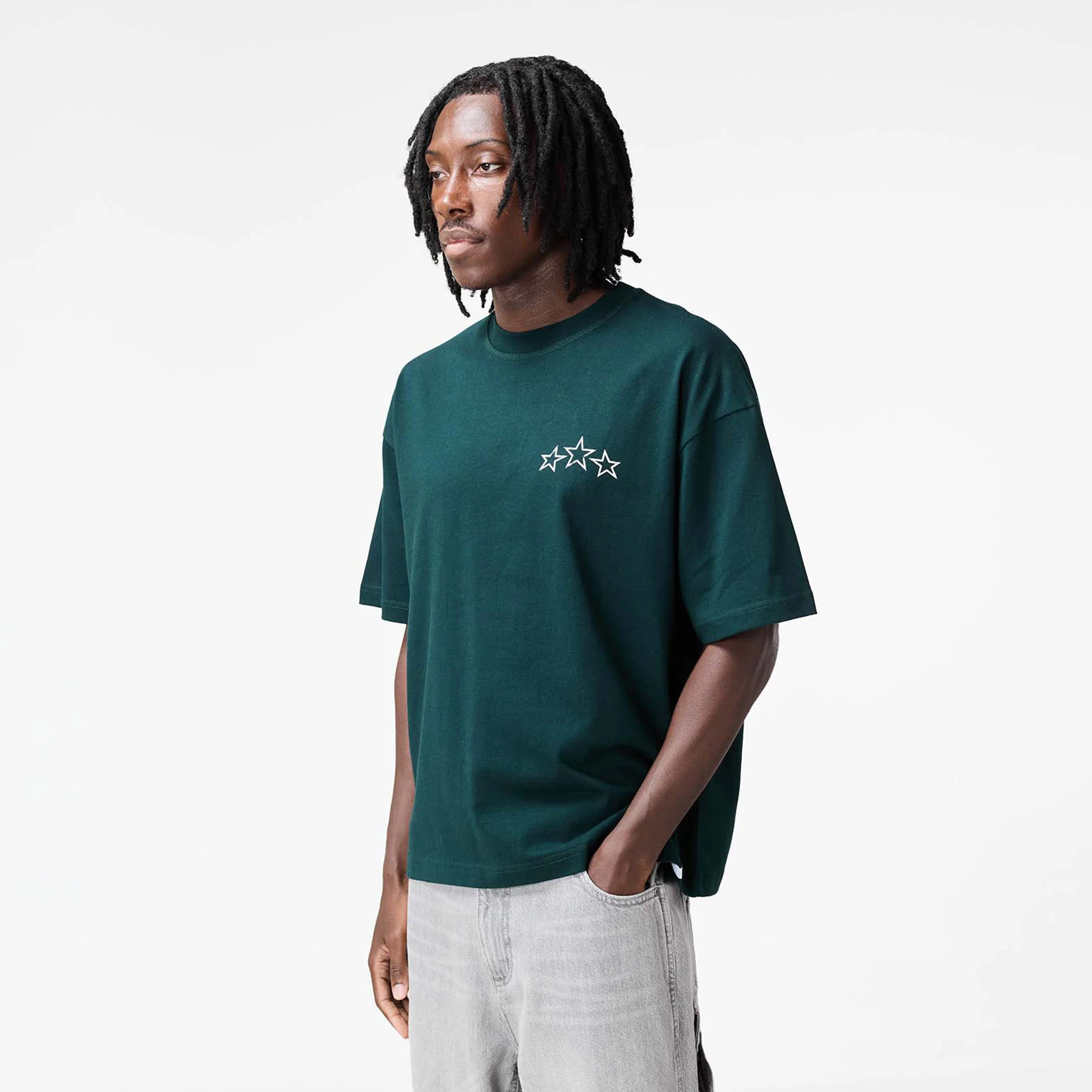 Stars T-Shirt | Forest Green - Image 7