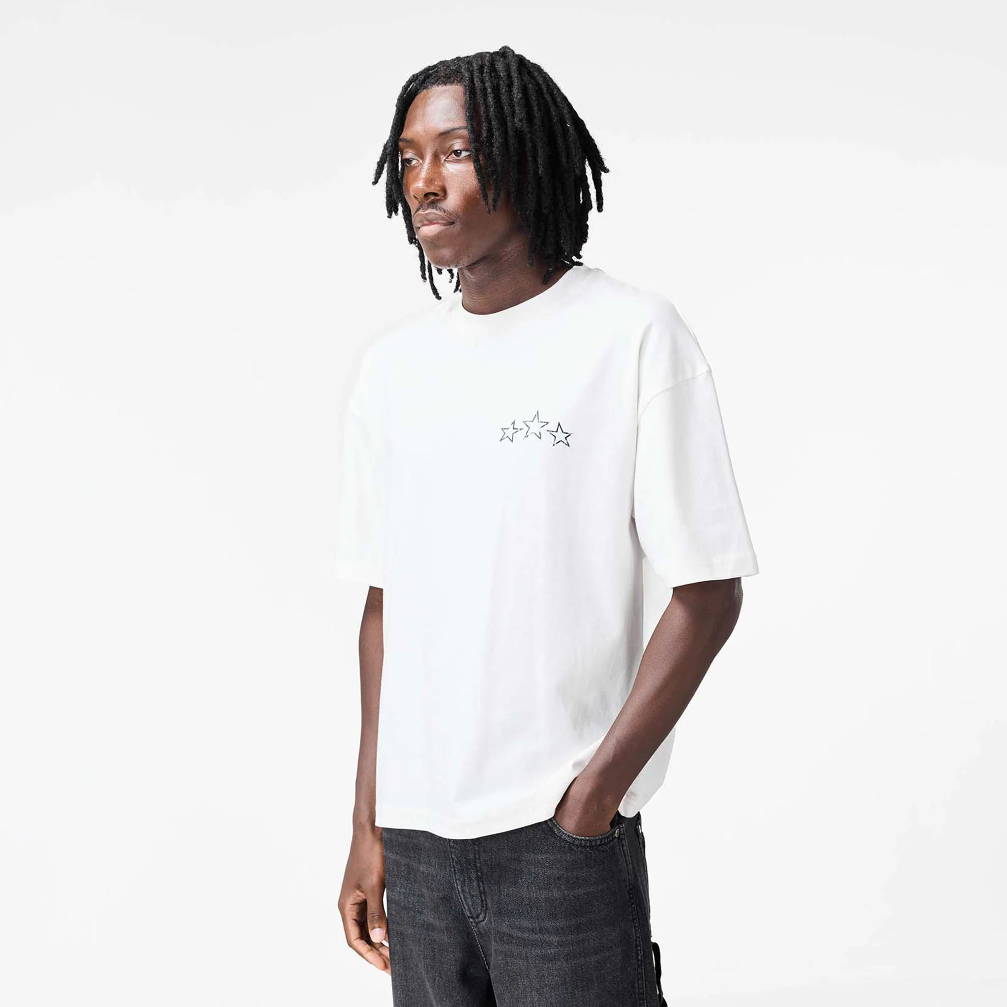 Stars T-Shirt | Off White - Image 4