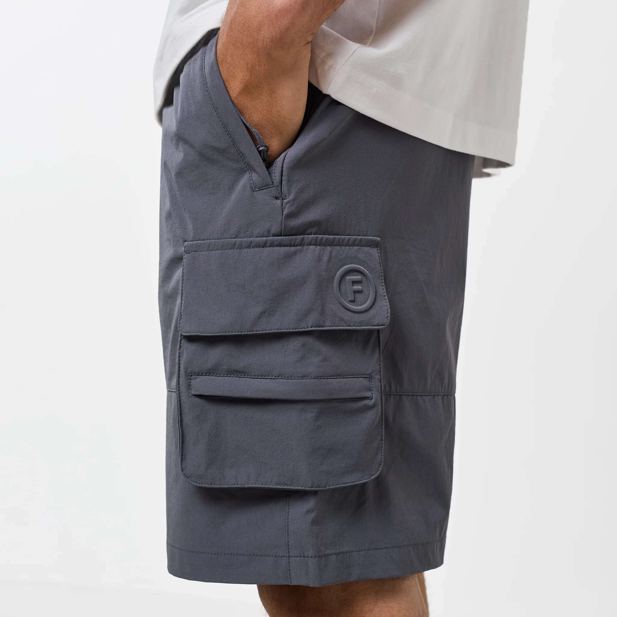 Stretch Tech Cargo Short | Grey - Image 5