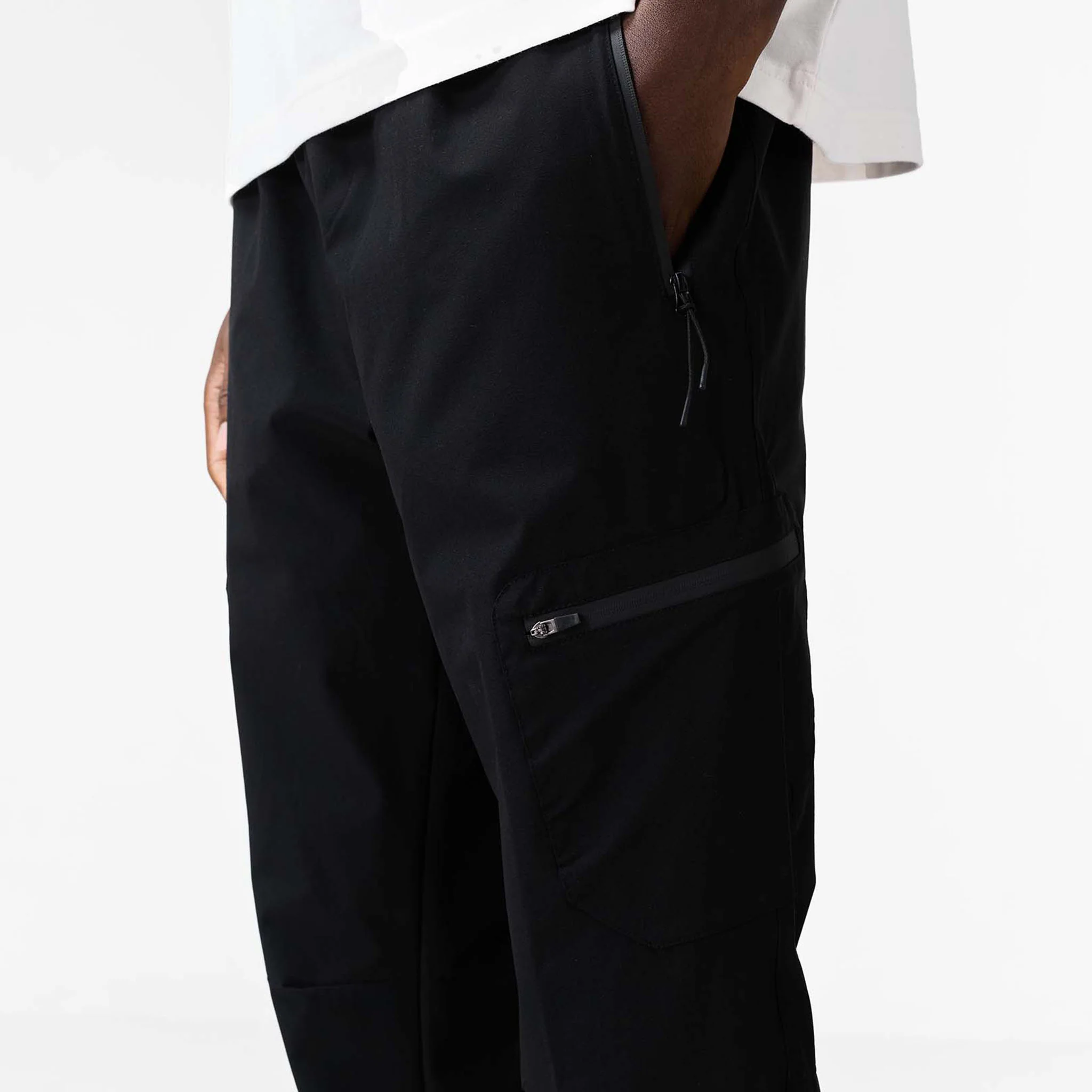 Stretch Tech Open Hem Cargo Pant | Black - Image 3