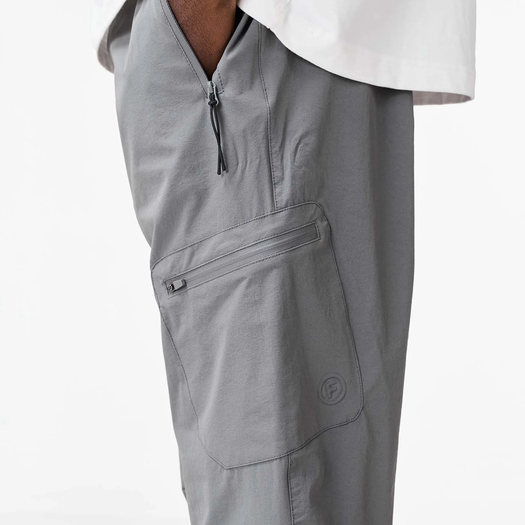 Stretch Tech Open Hem Cargo Pant | Mid Grey - Image 3