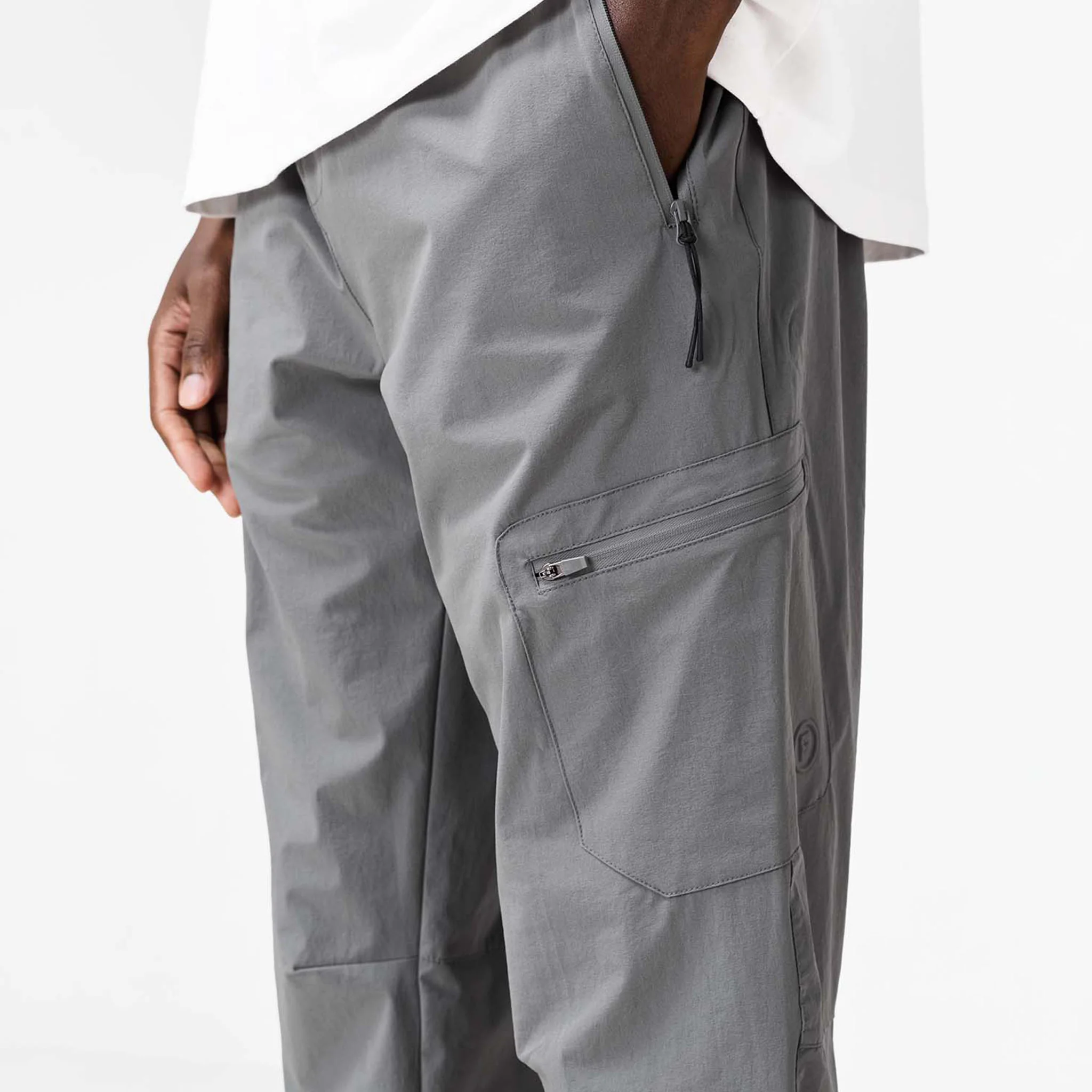 Stretch Tech Open Hem Cargo Pant | Mid Grey - Image 5