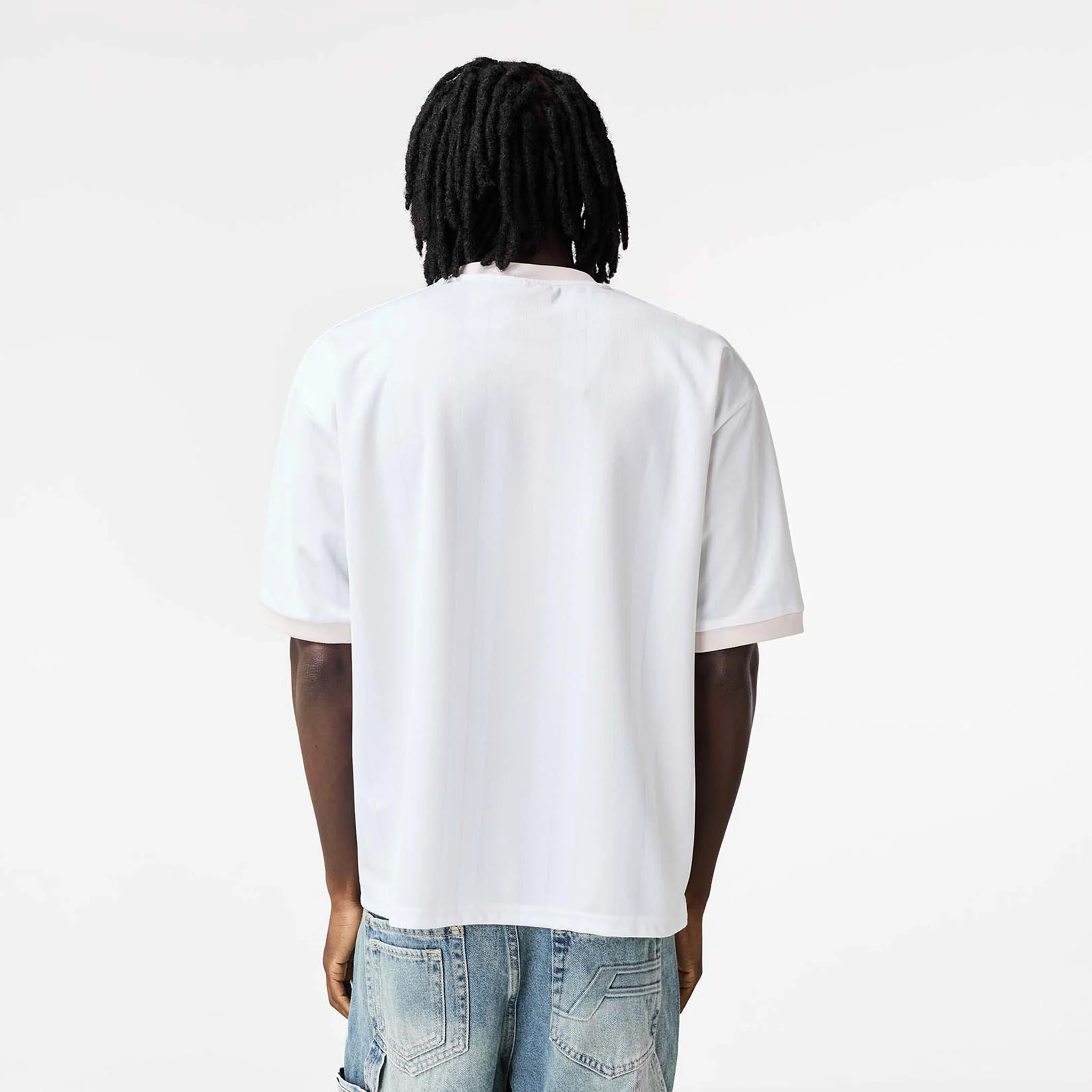 Striker Football T-Shirt | Off White/Vintage Green - Image 7