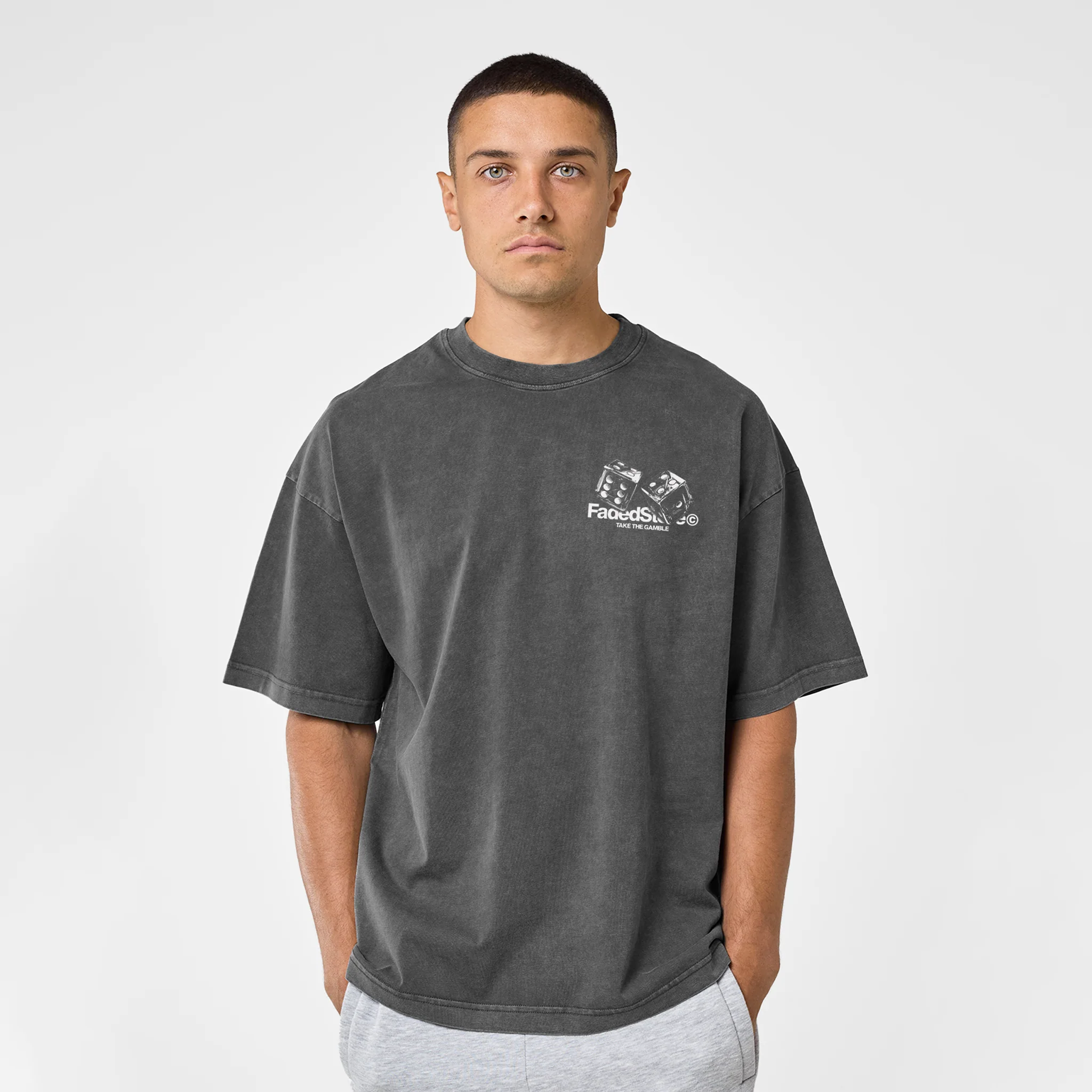 Take The Gamble T-Shirt | Acid Wash - Image 5
