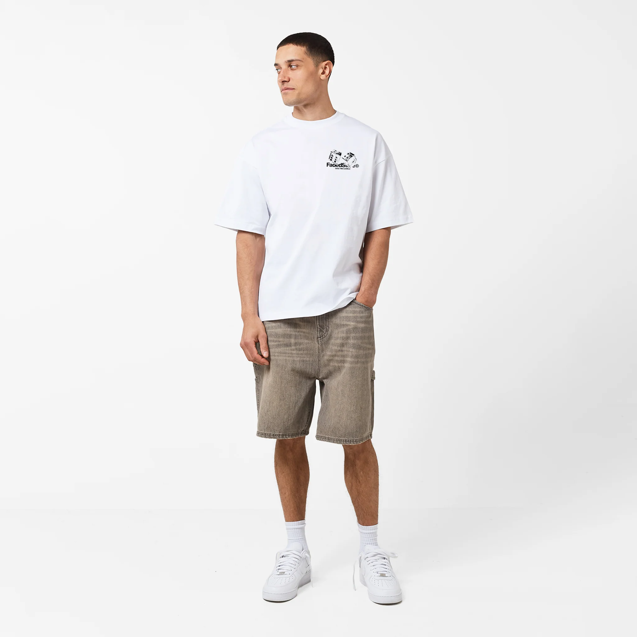 Take The Gamble T-Shirt | White - Image 3
