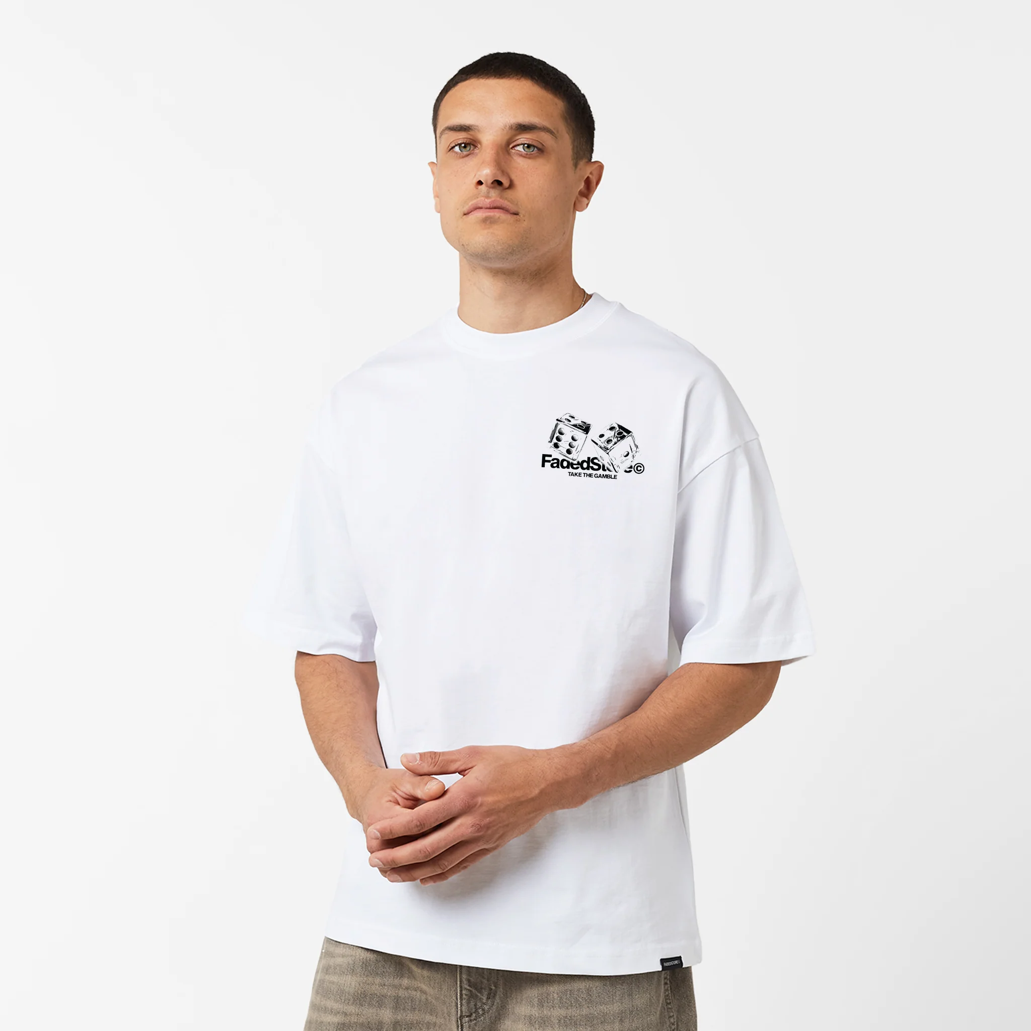 Take The Gamble T-Shirt | White - Image 5