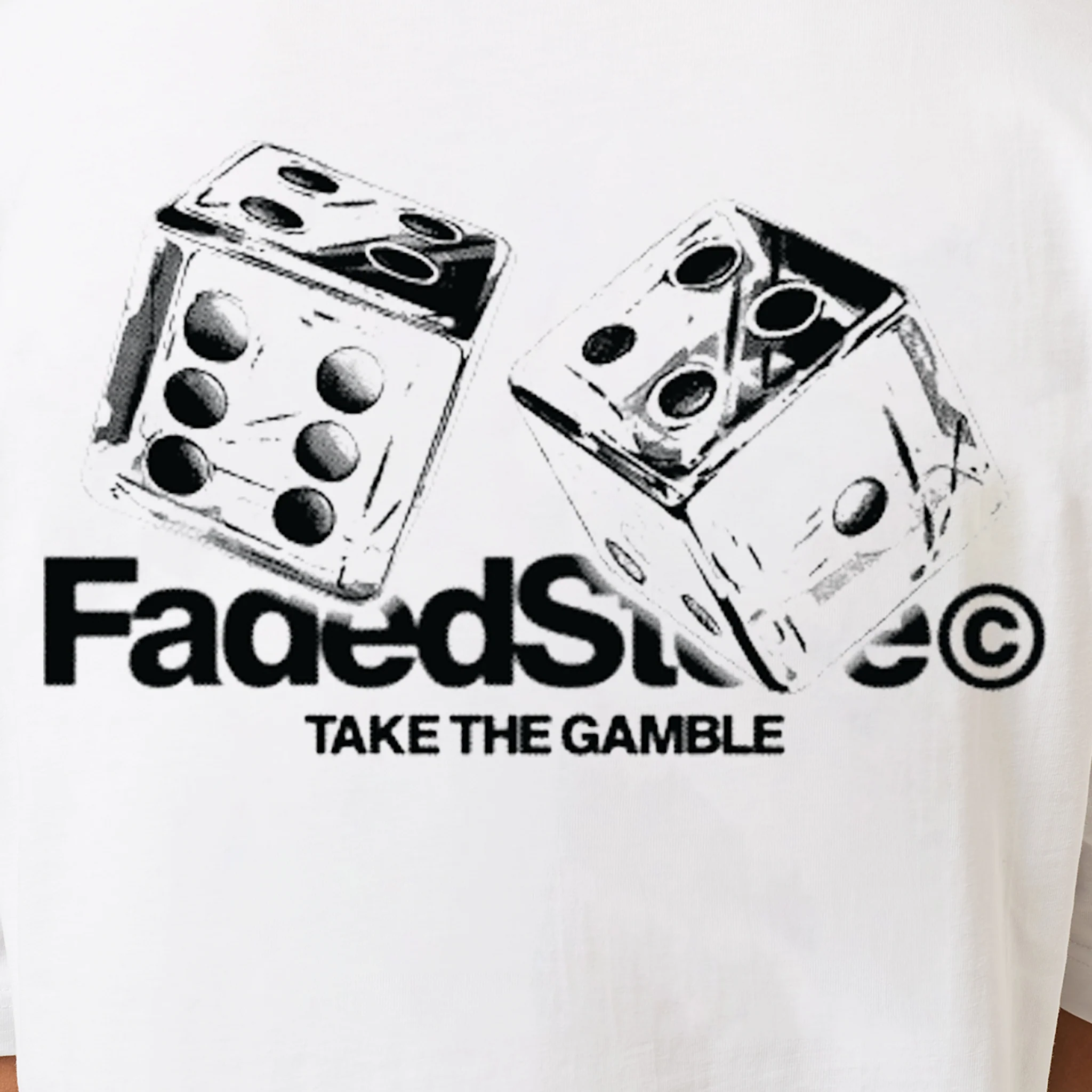 Take The Gamble T-Shirt | White - Image 6