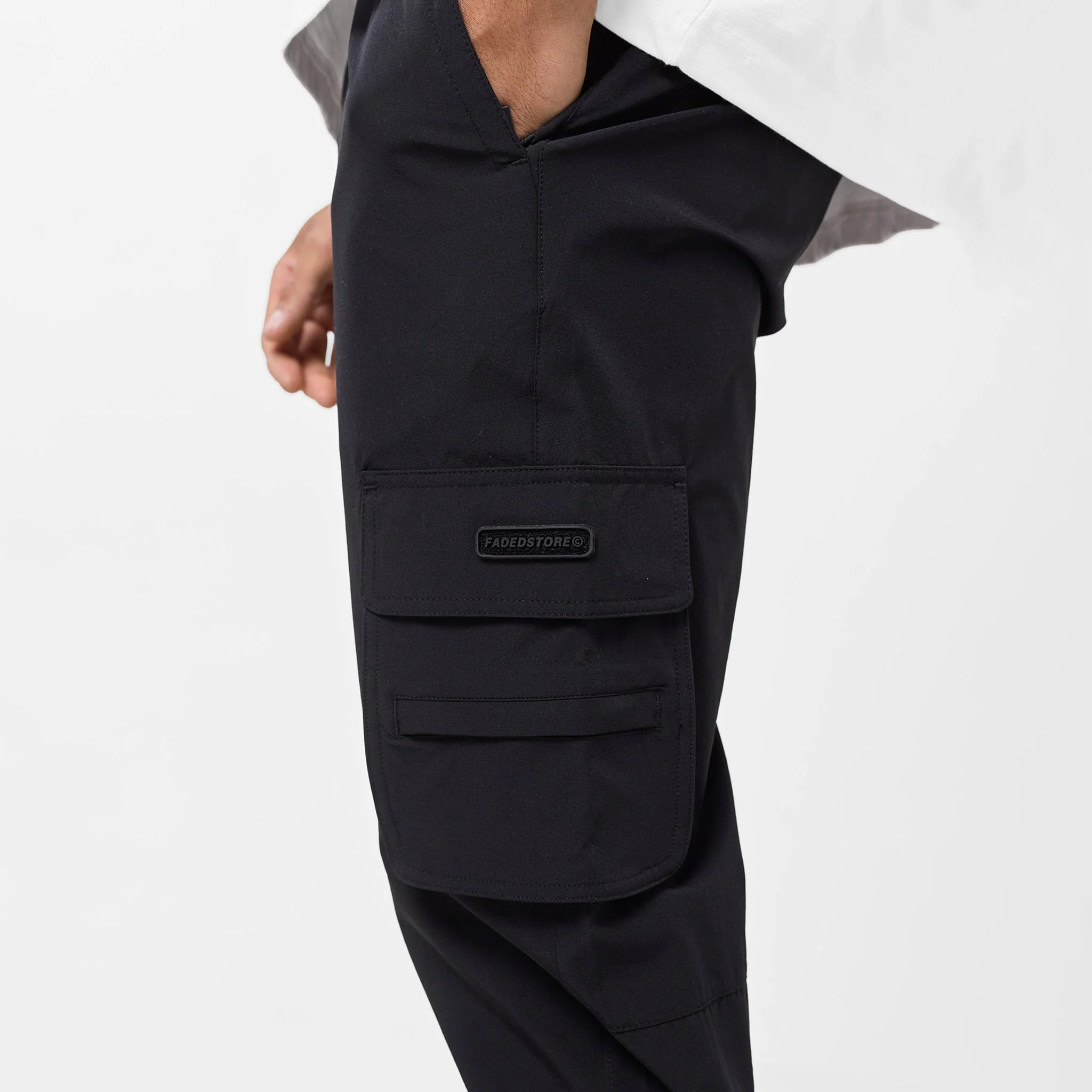 Technical Stretch Cargo Pant | Black - Image 3