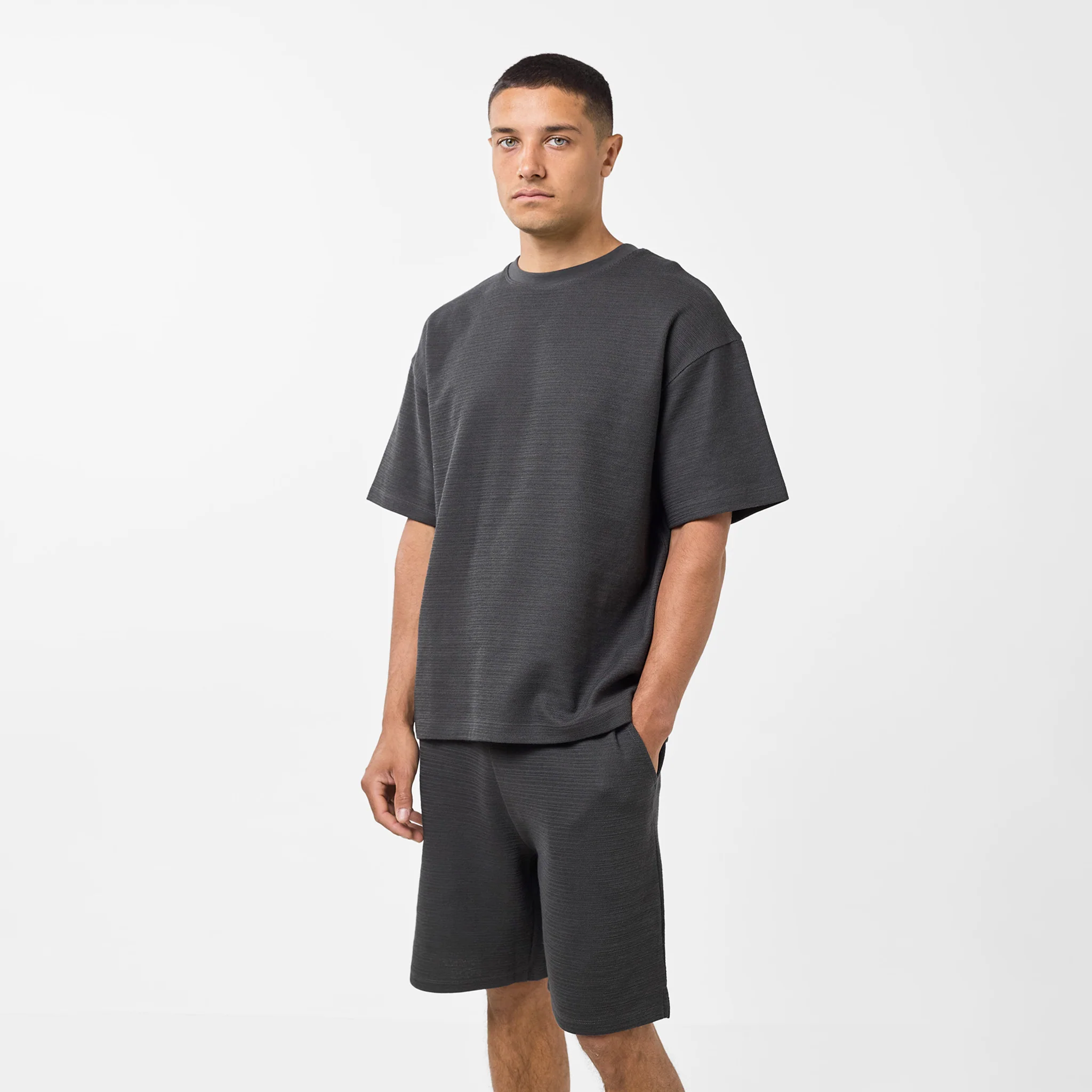 Tonal Knitted Short | Black - Image 3