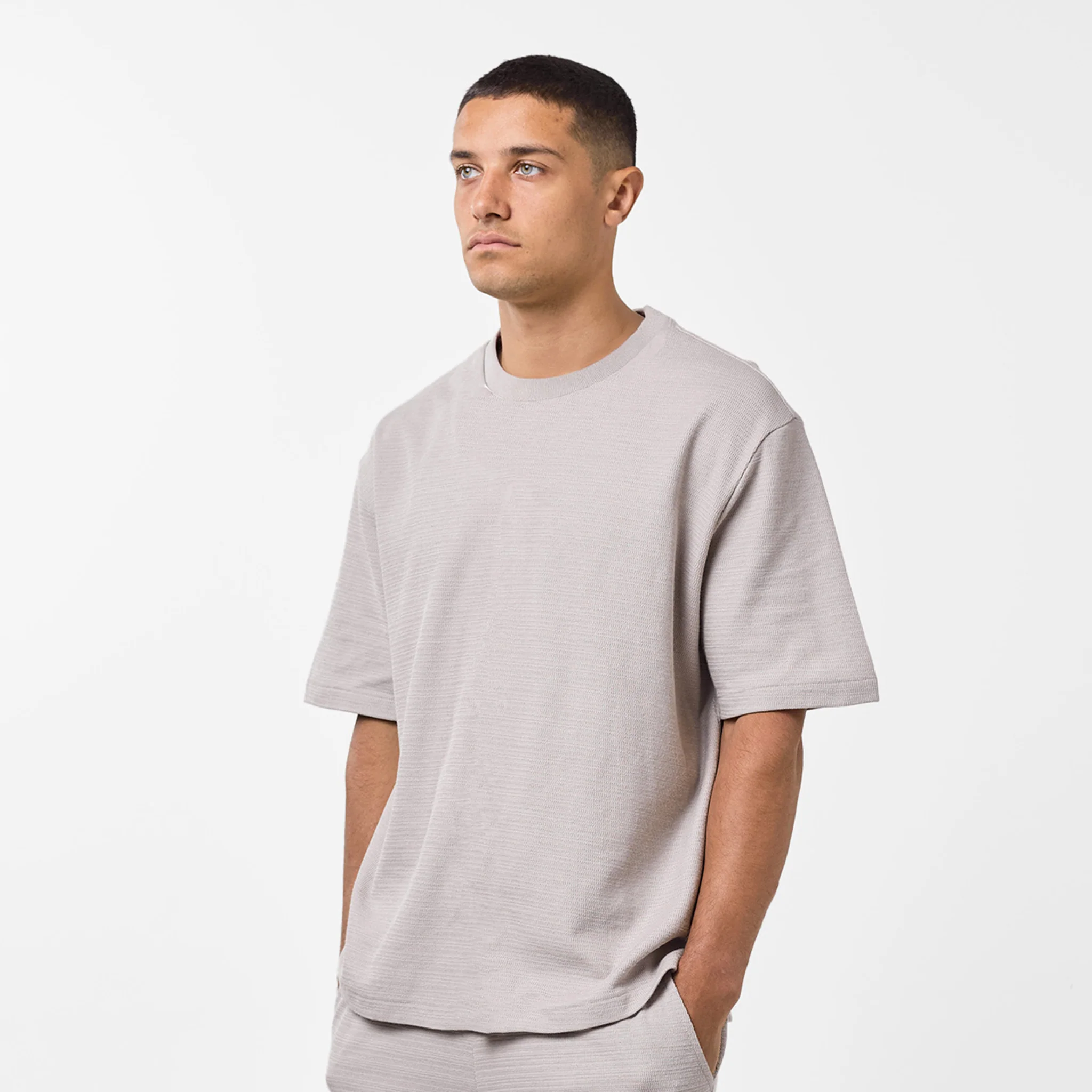 Tonal Knitted Twinset | Sand - Image 3