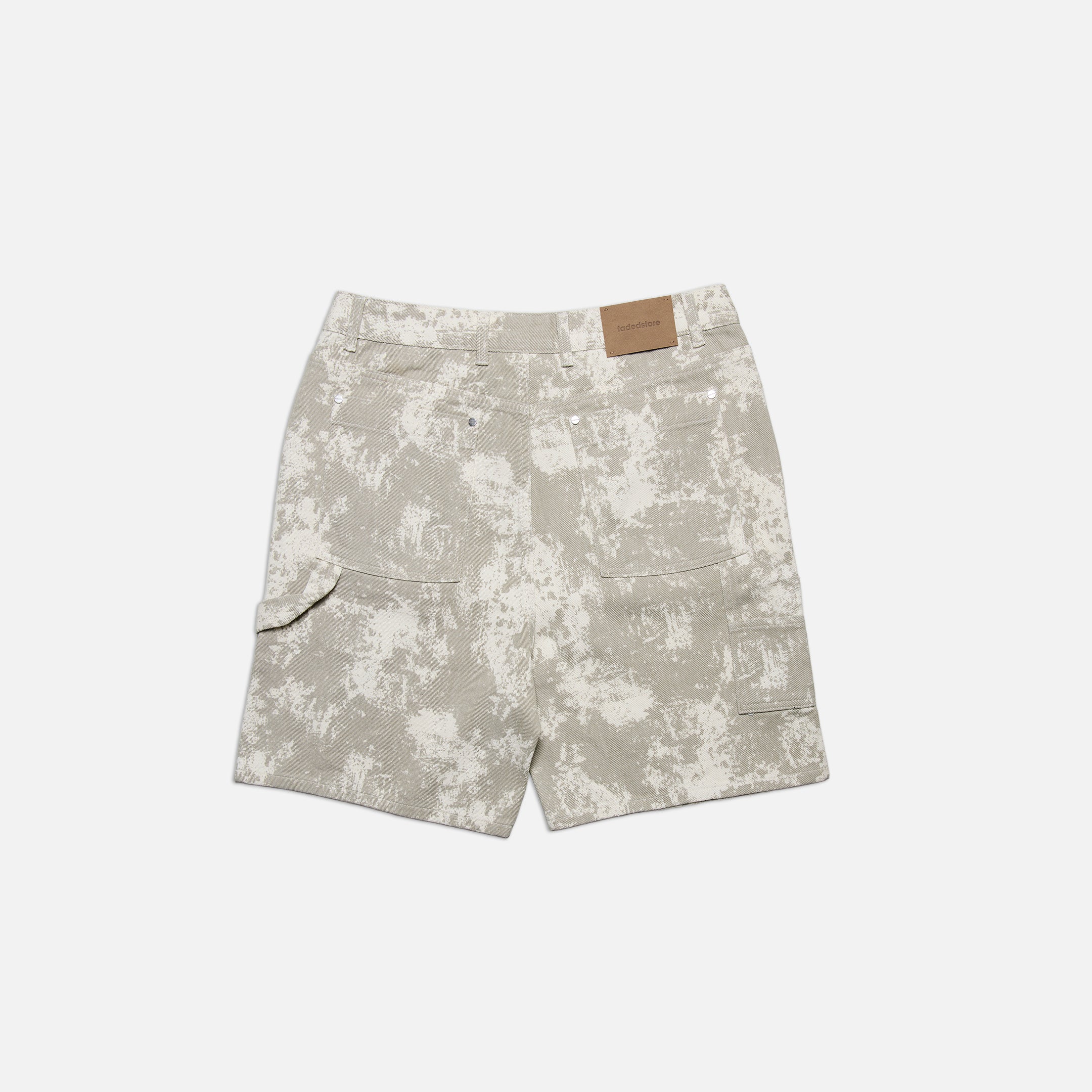 Tree Camo Print Shorts | Beige - Image 13