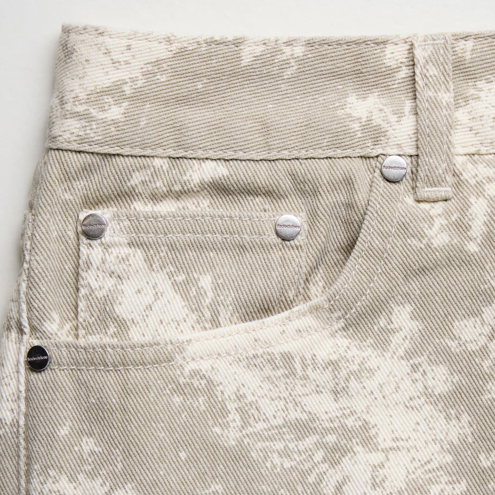 Tree Camo Print Shorts | Beige - Image 7