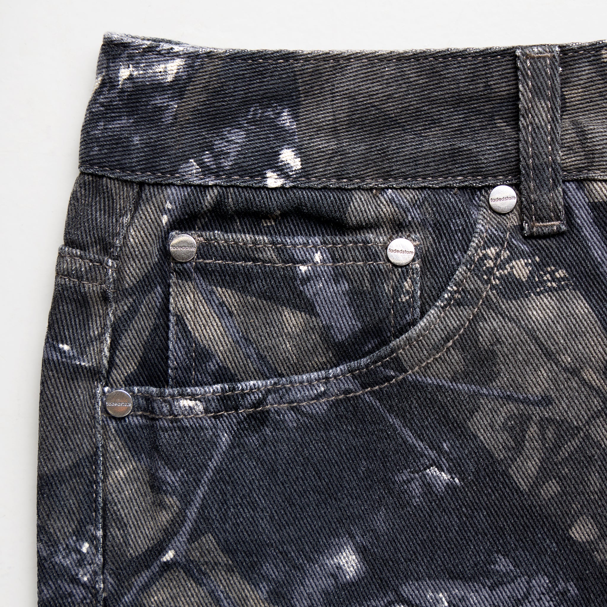 Tree Camo Print Shorts | Grey - Image 8