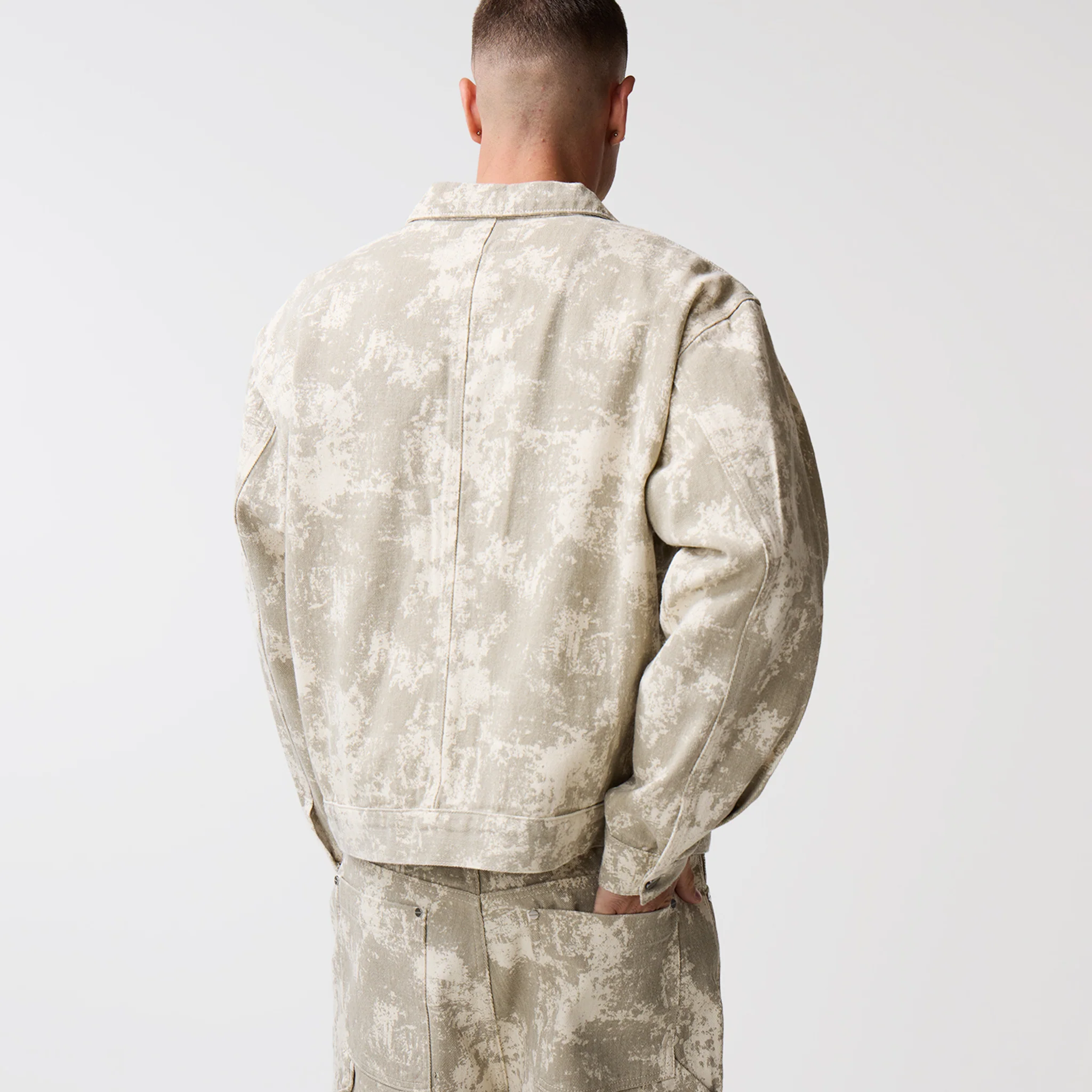 Tree Camo Print Twinset | Beige - Image 11
