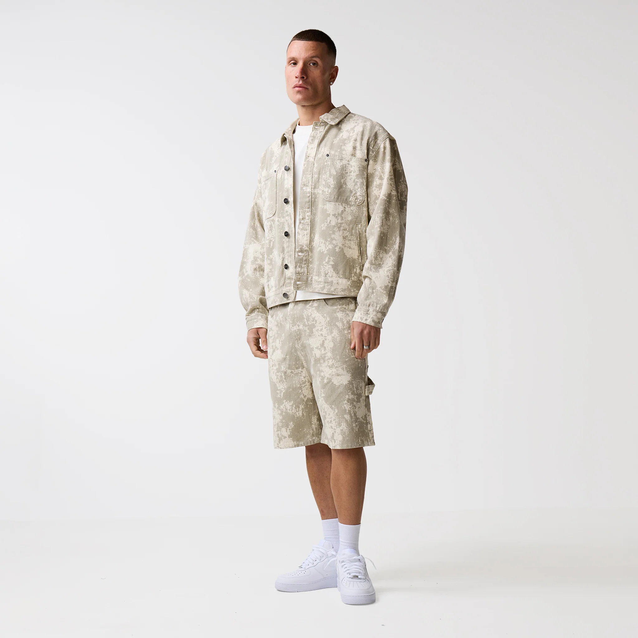 Tree Camo Print Twinset | Beige - Image 5