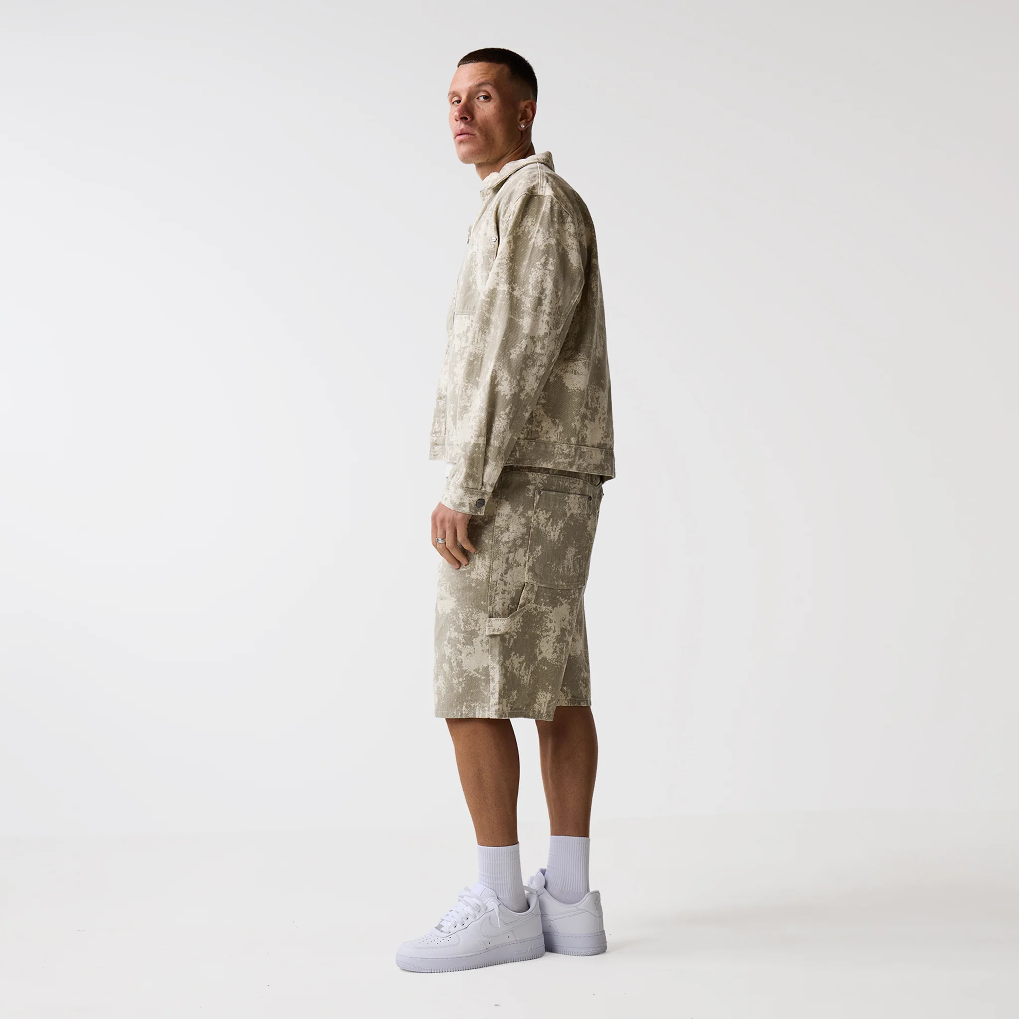 Tree Camo Print Twinset | Beige - Image 7